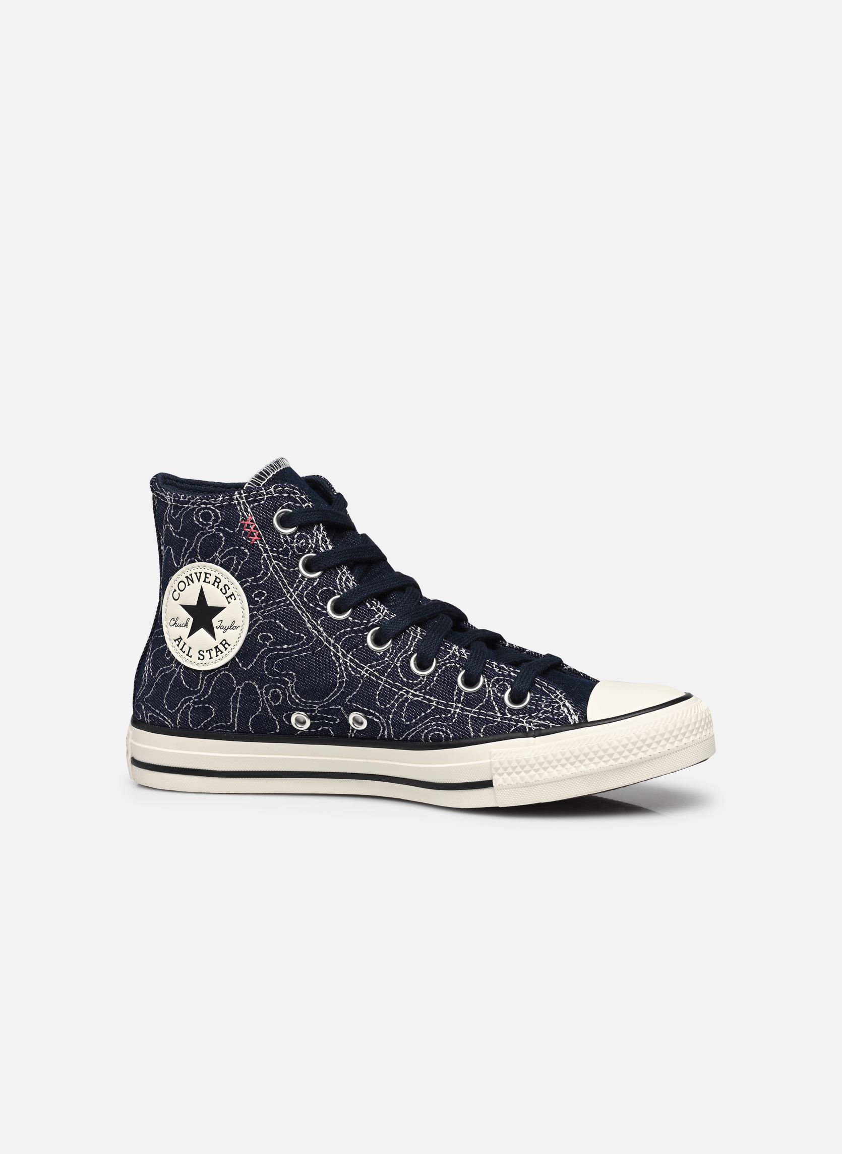Leinen-Sneaker Chuck Taylor All Star Denim Crafted Hi W damen blau Converse Leinen-Sneaker Chuck Taylor All Star Denim Crafted Hi W damen blau NAVYEGRETOBSIDIAN