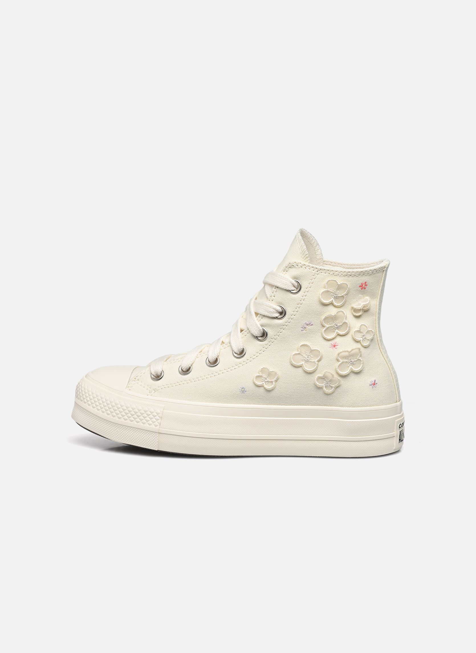 Zapatillas de lona Chuck Taylor All Star Lift Flower Play H mujer blanco Converse Zapatillas de lona Chuck Taylor All Star Lift Flower Play H mujer blanco EGRET/BLACK/EGRET