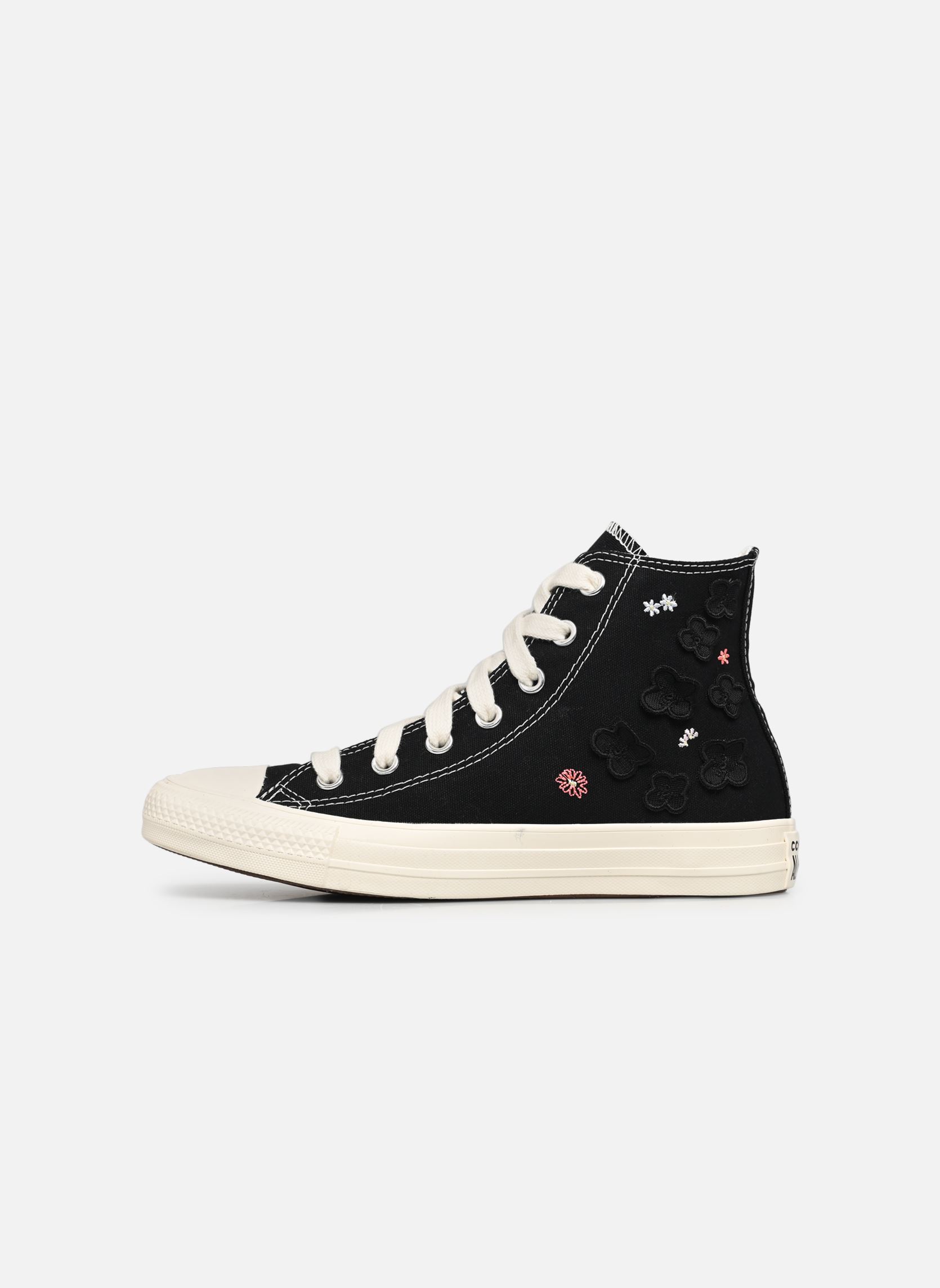 Baskets toile Chuck Taylor All Star Flower Play Hi W femme noir Converse Baskets toile Chuck Taylor All Star Flower Play Hi W femme noir BLACK/EGRET/PURPLE