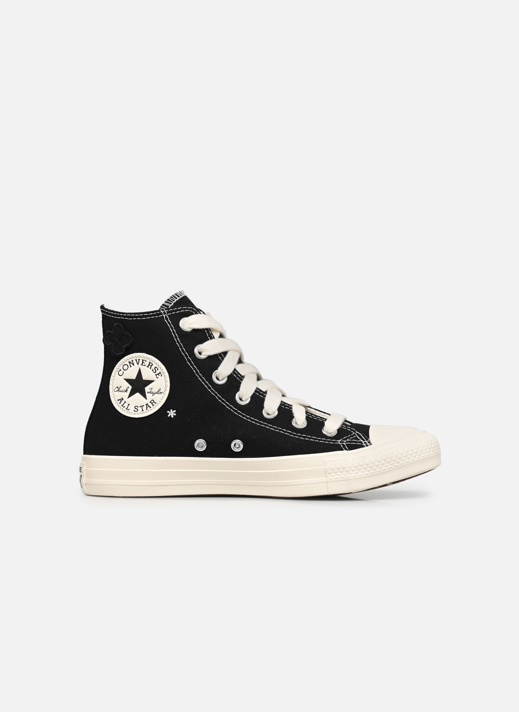 Baskets toile Chuck Taylor All Star Flower Play Hi W femme noir Converse Baskets toile Chuck Taylor All Star Flower Play Hi W femme noir BLACK/EGRET/PURPLE