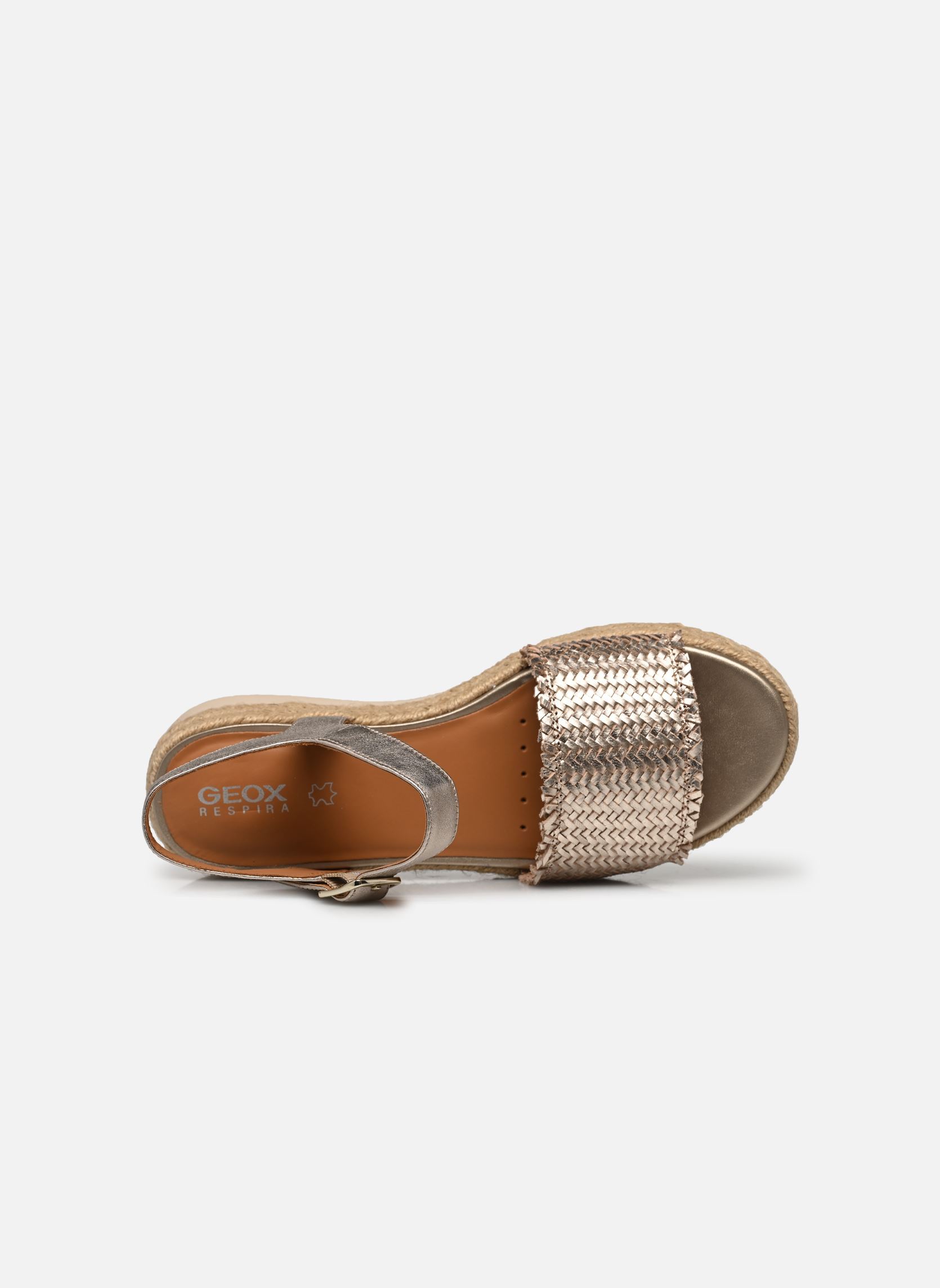 Sandales plates D EOLIE F femme or et bronze Geox Sandales plates D EOLIE F femme or et bronze Champagne