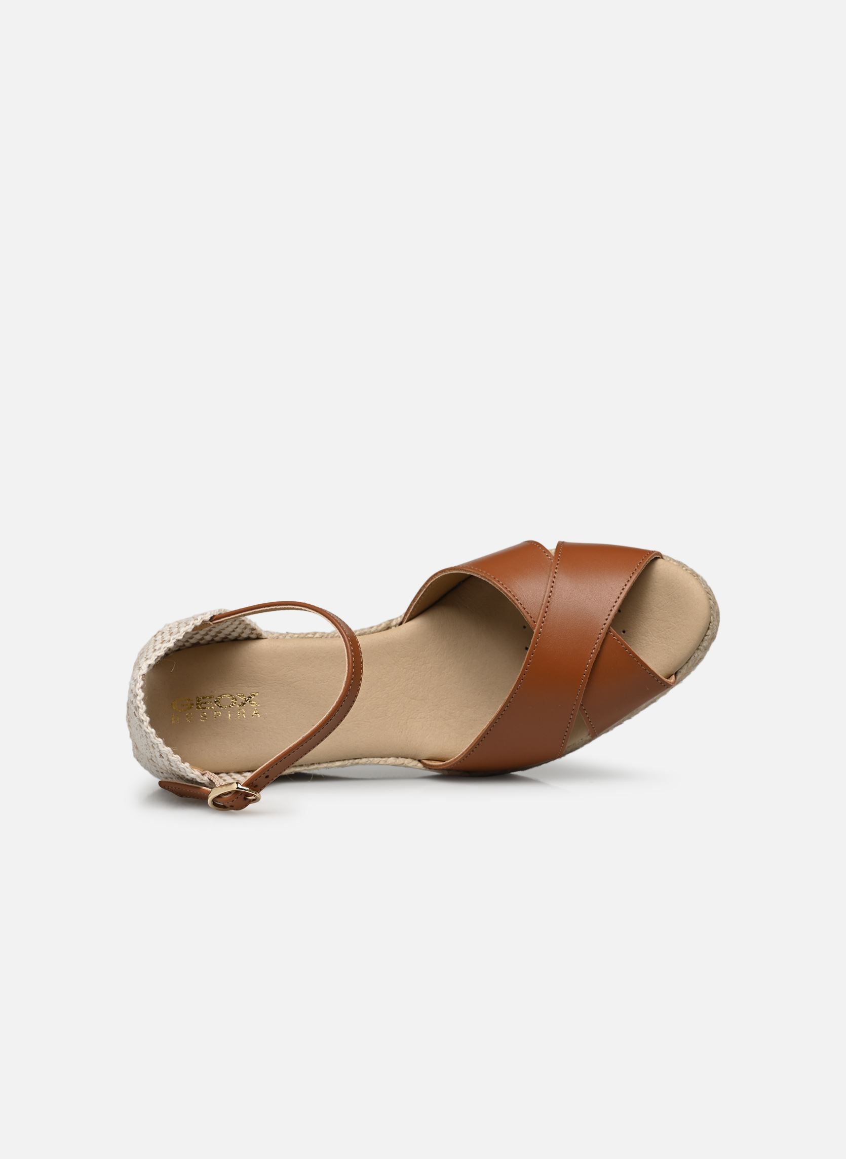 Keil- und Plateau-Espadrilles D GELSA LOW A damen braun Geox Keil- und Plateau-Espadrilles D GELSA LOW A damen braun COGNAC