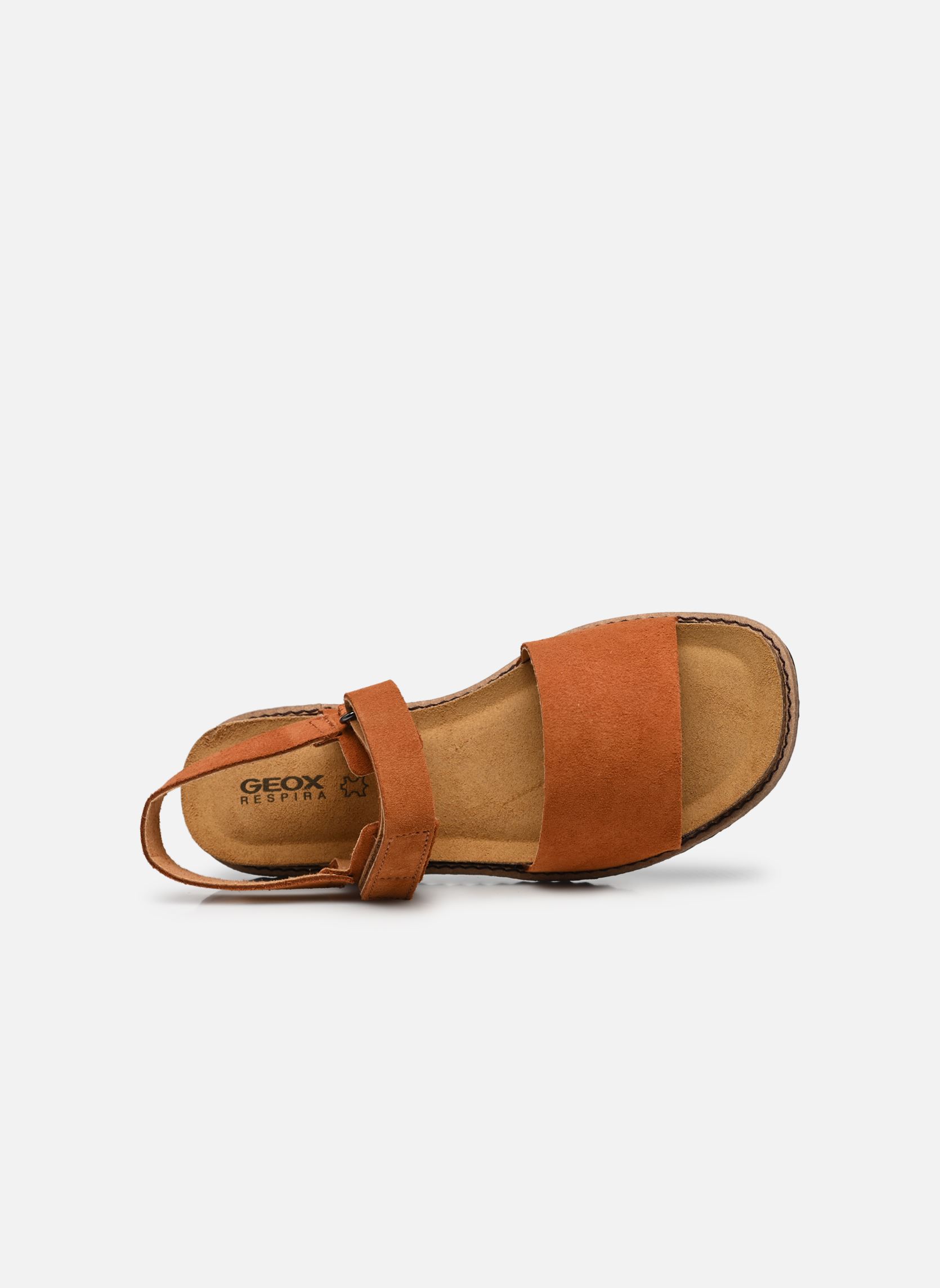 Platte sandalen D LEUCA C dames bruin Geox Platte sandalen D LEUCA C dames bruin Cognac