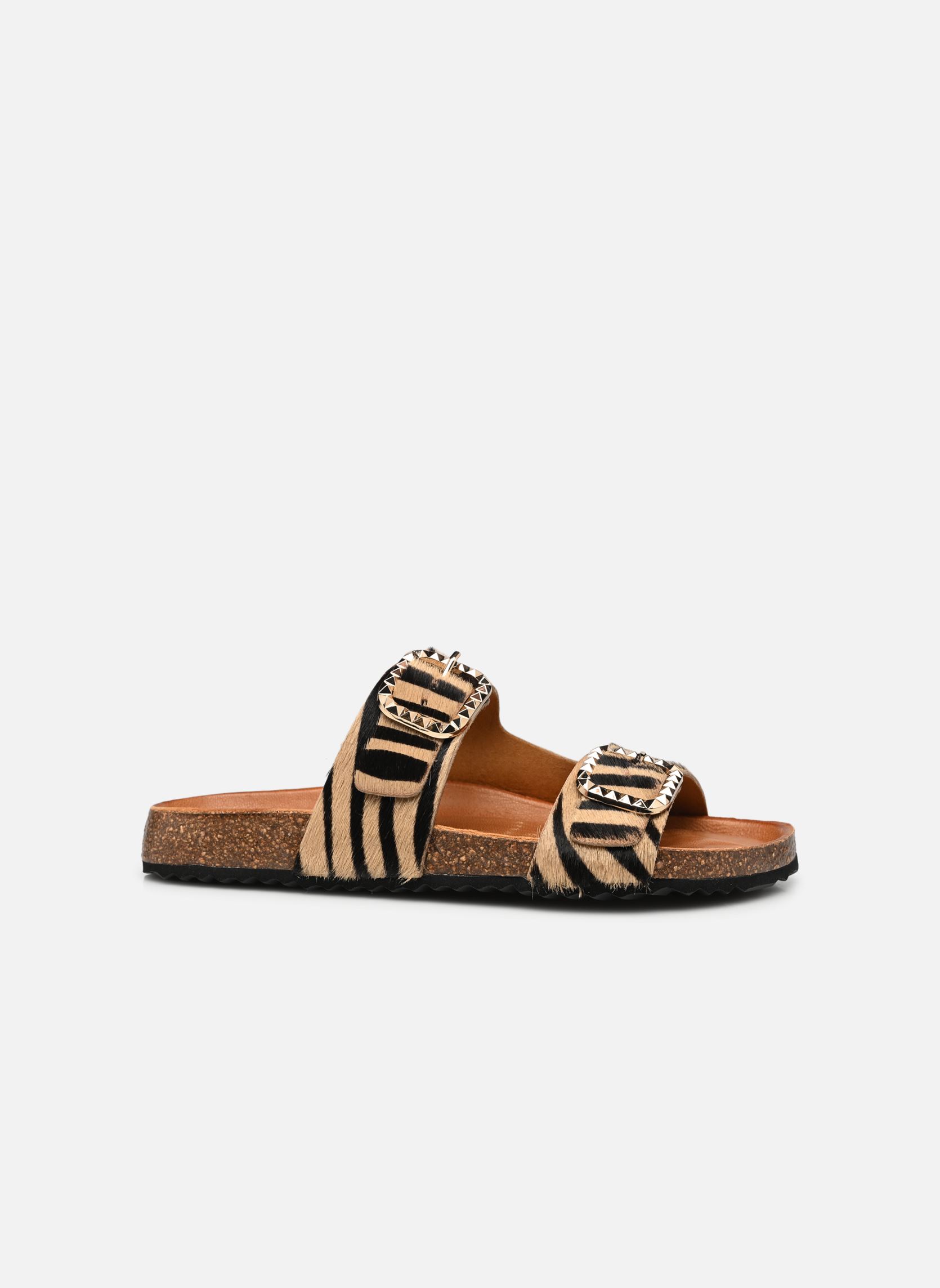 Sandales plates D NEW BRIONIA B C femme multicolore Geox Sandales plates D NEW BRIONIA B C femme multicolore LT SAND/BLACK