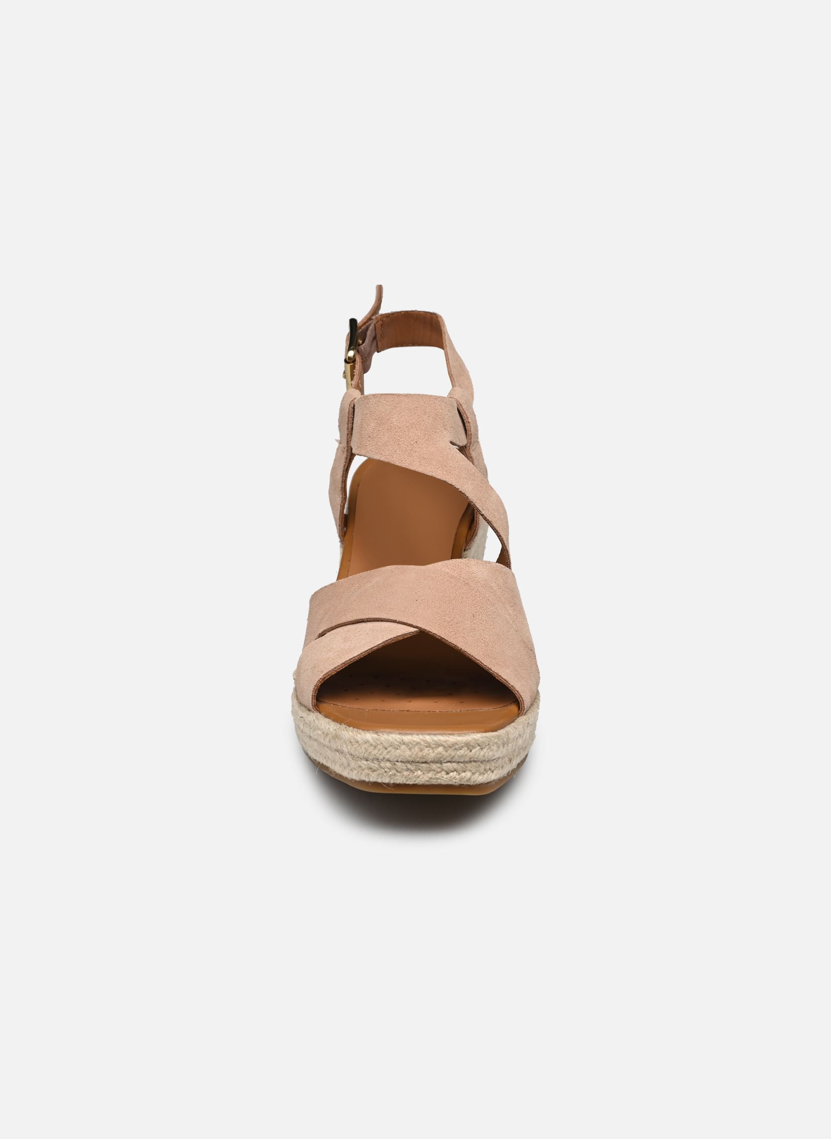 Sandales compensées et plateformes D PANAREA D femme beige Geox Sandales compensées et plateformes D PANAREA D femme beige Naturel foncé