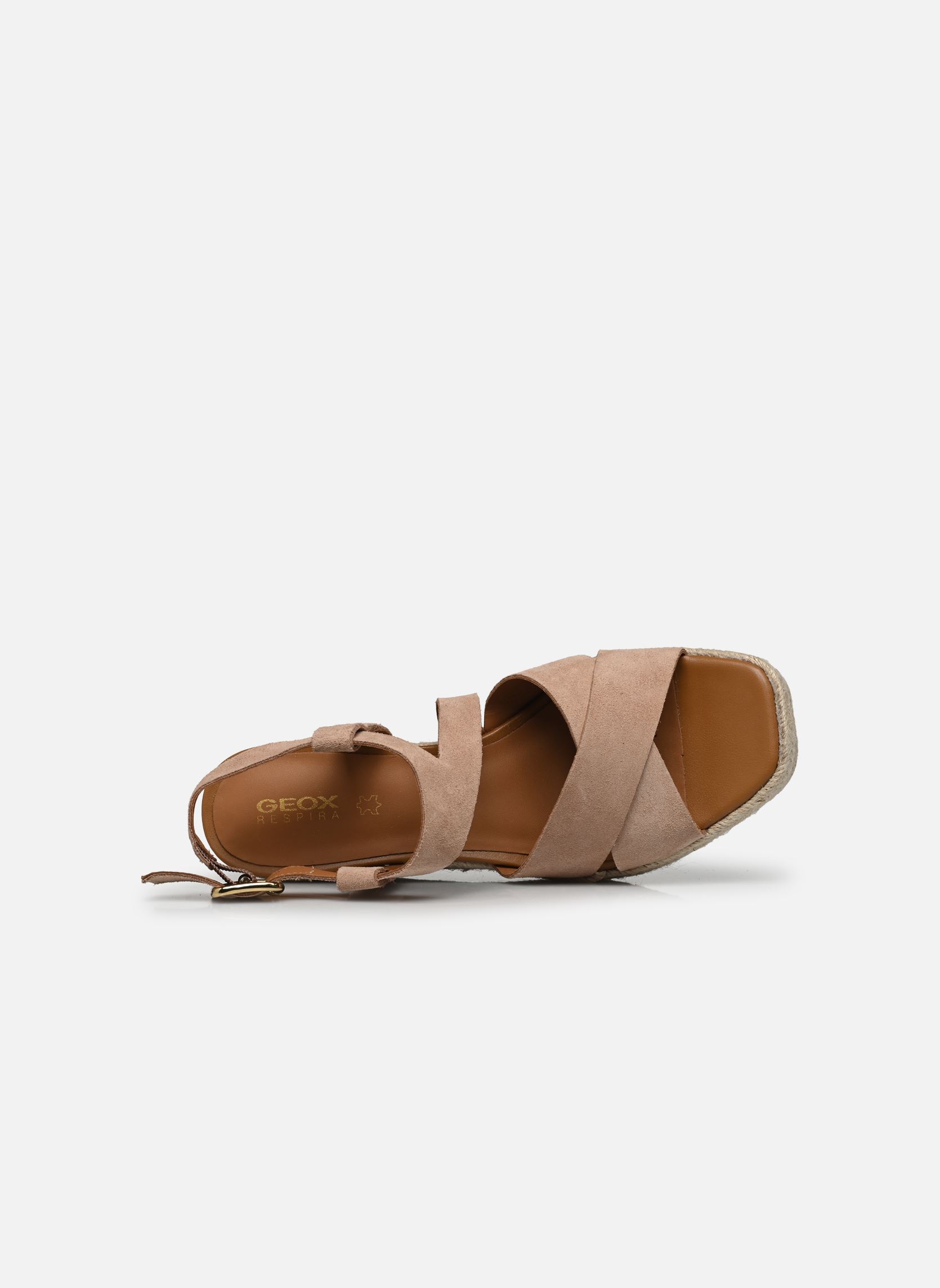 Sandales compensées et plateformes D PANAREA D femme beige Geox Sandales compensées et plateformes D PANAREA D femme beige Naturel foncé