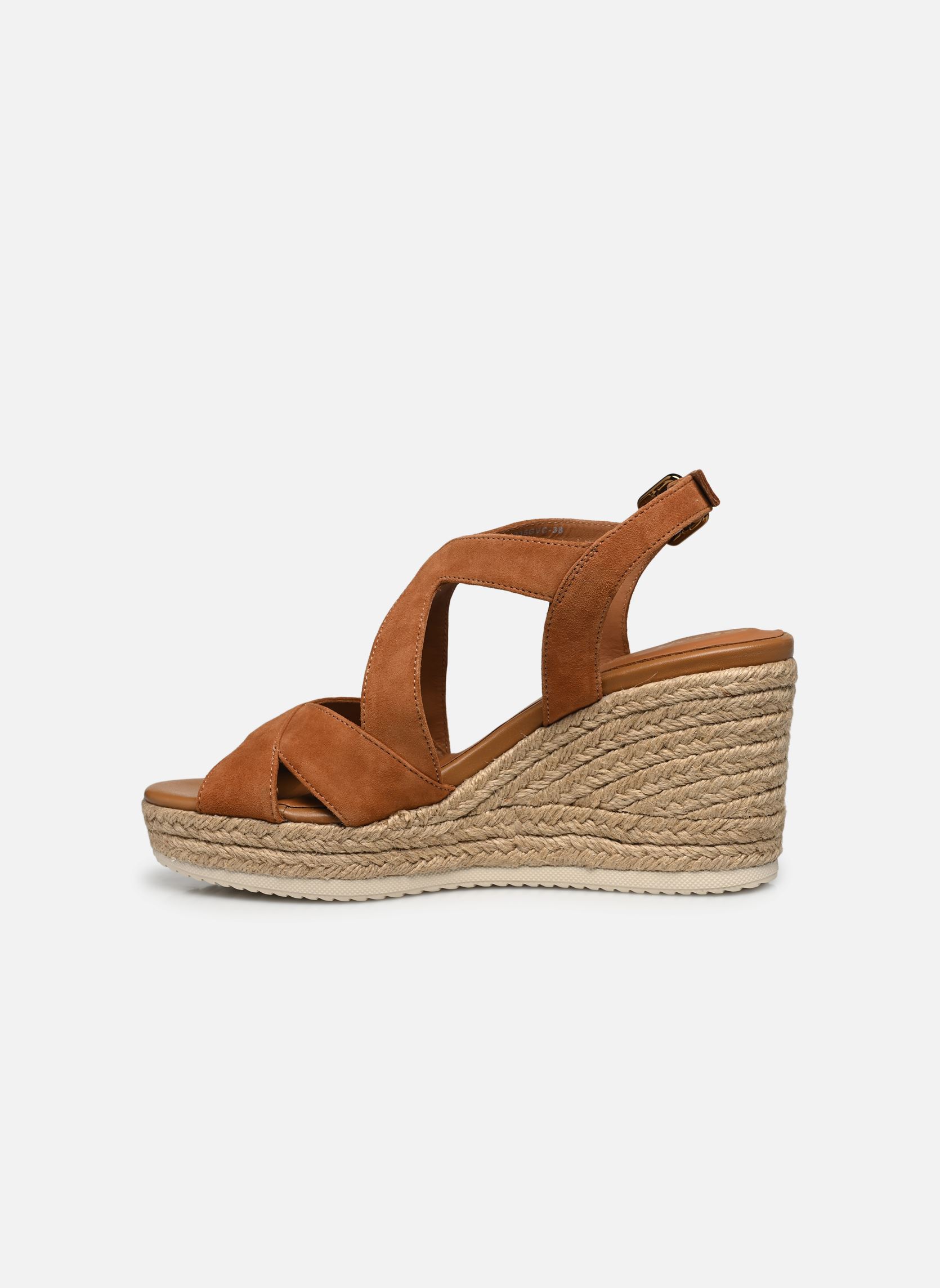 Sandales compensées et plateformes D PONZA C femme marron Geox Sandales compensées et plateformes D PONZA C femme marron Cognac