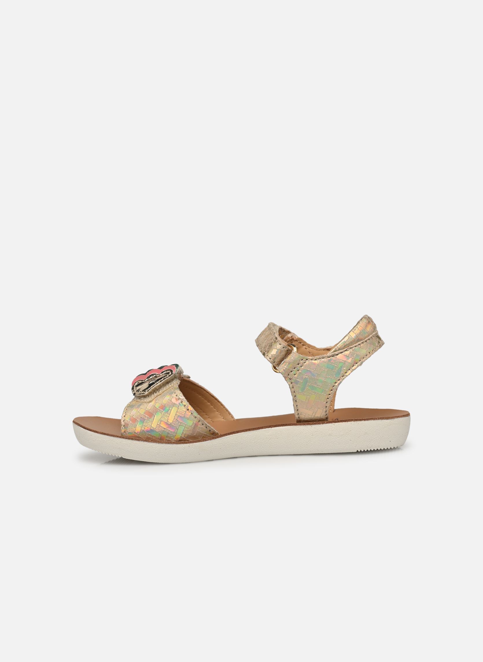 Sandales Goa Bubulle fille or et bronze Shoo Pom Sandales Goa Bubulle fille or et bronze PLATINE