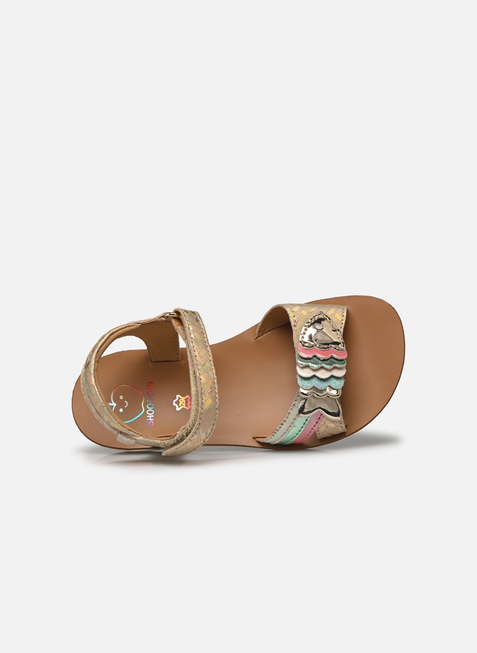 Sandales Goa Bubulle fille or et bronze Shoo Pom Sandales Goa Bubulle fille or et bronze PLATINE
