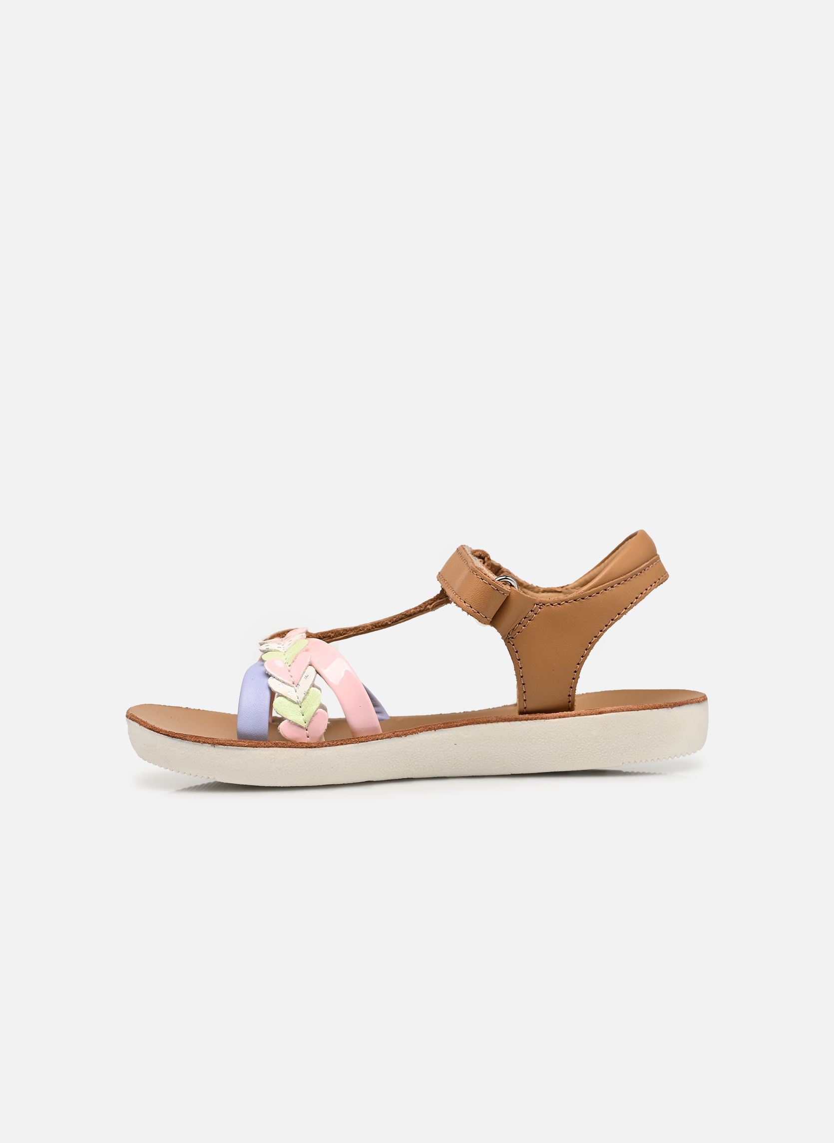 Sandalen Goa Tresse Love mädchen braun Shoo Pom Sandalen Goa Tresse Love mädchen braun CLEAR CAMEL-MULTI