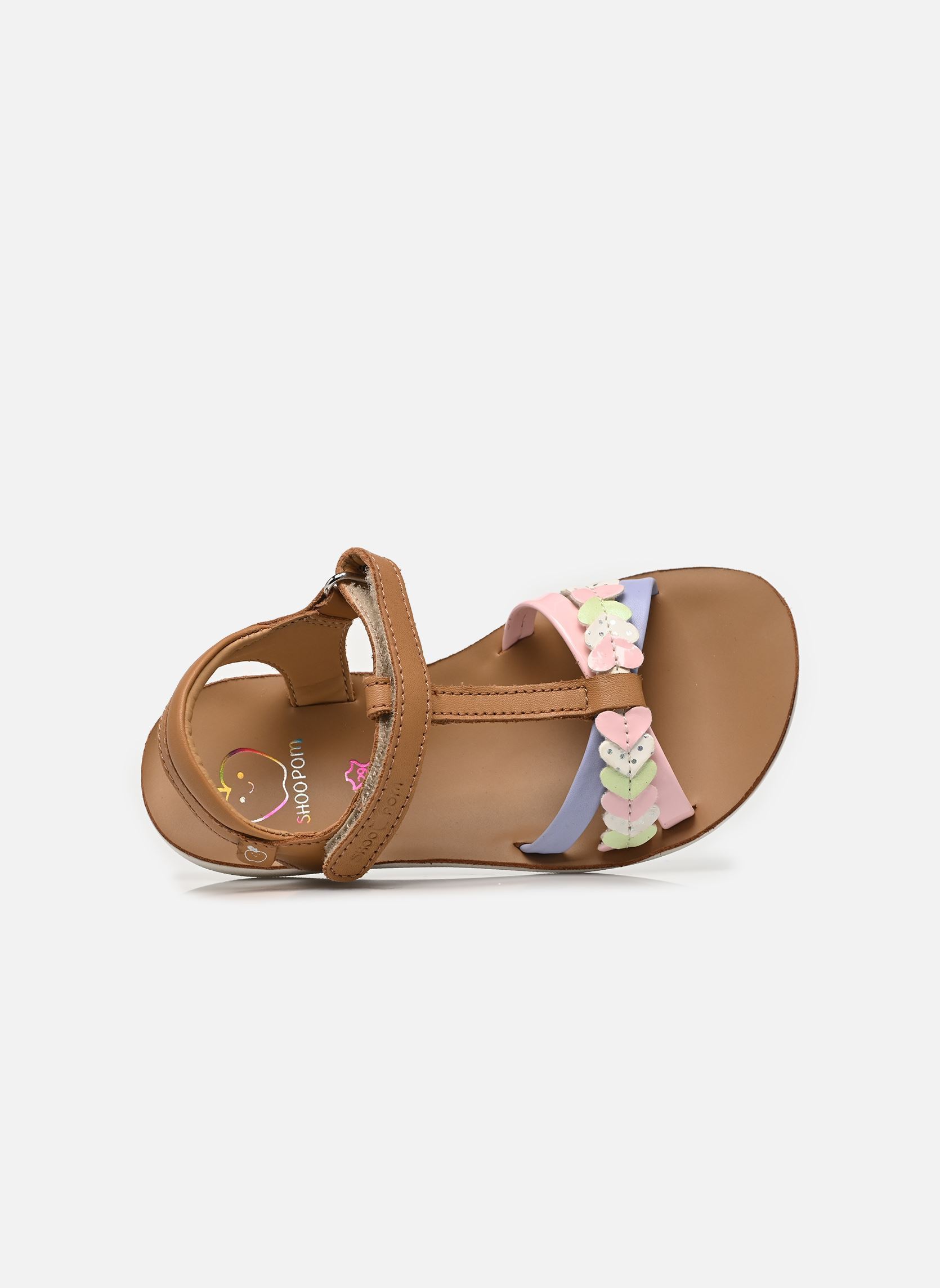 Sandalen Goa Tresse Love mädchen braun Shoo Pom Sandalen Goa Tresse Love mädchen braun CLEAR CAMEL-MULTI