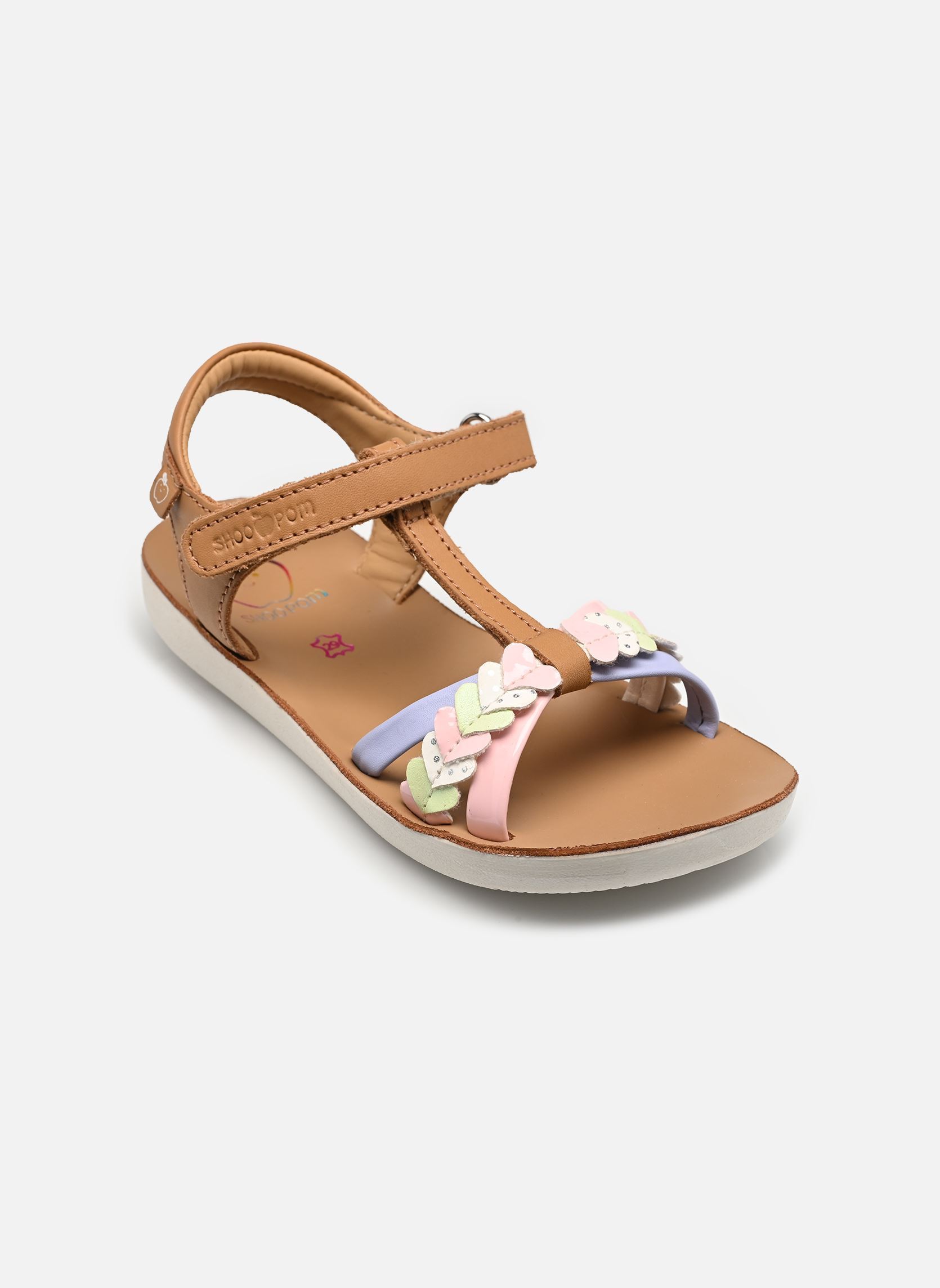 Sandalen Goa Tresse Love mädchen braun Shoo Pom Sandalen Goa Tresse Love mädchen braun CLEAR CAMEL-MULTI