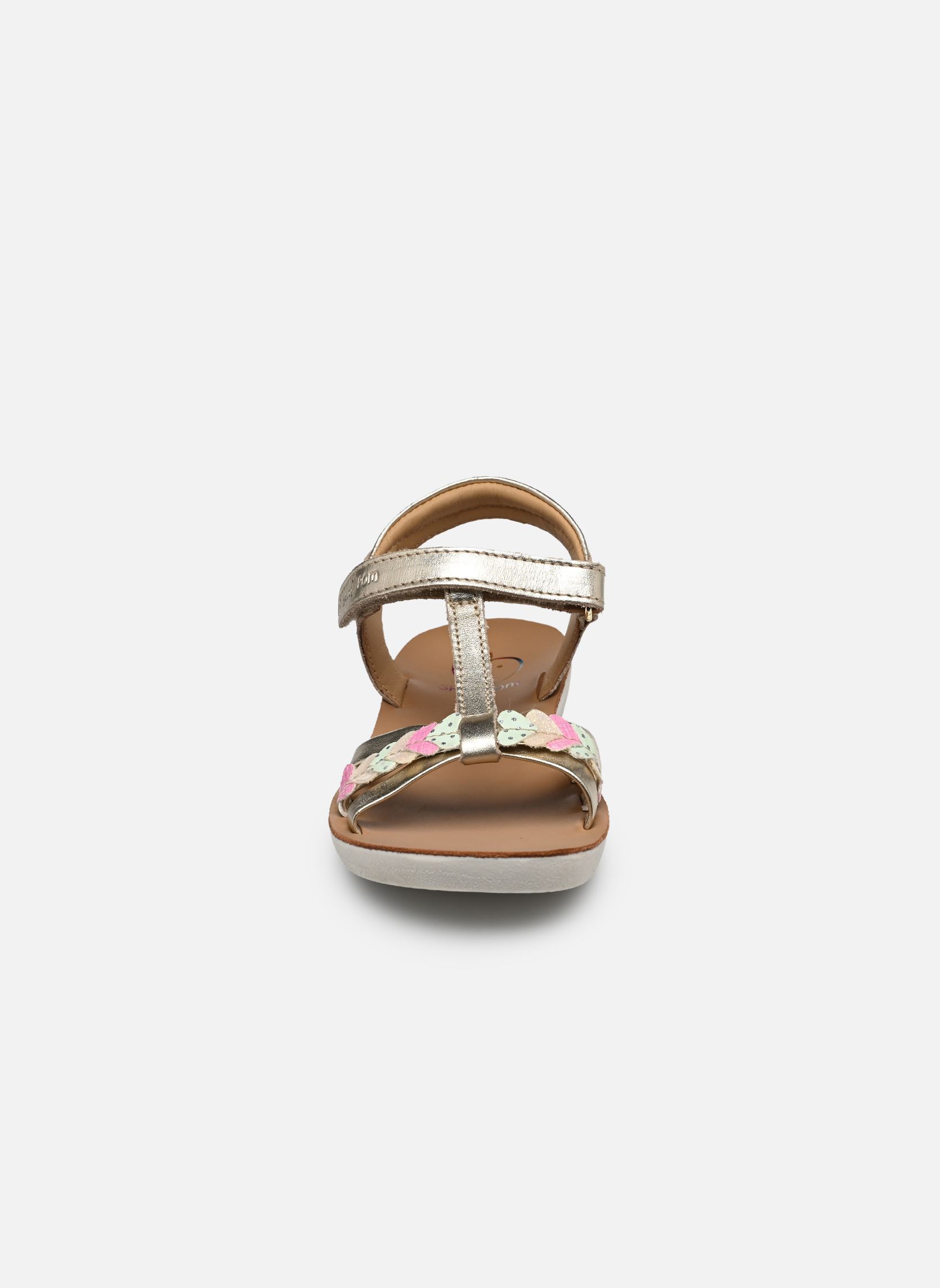 Sandalen Goa Tresse Love mädchen silber Shoo Pom Sandalen Goa Tresse Love mädchen silber PLATINE-MULTI