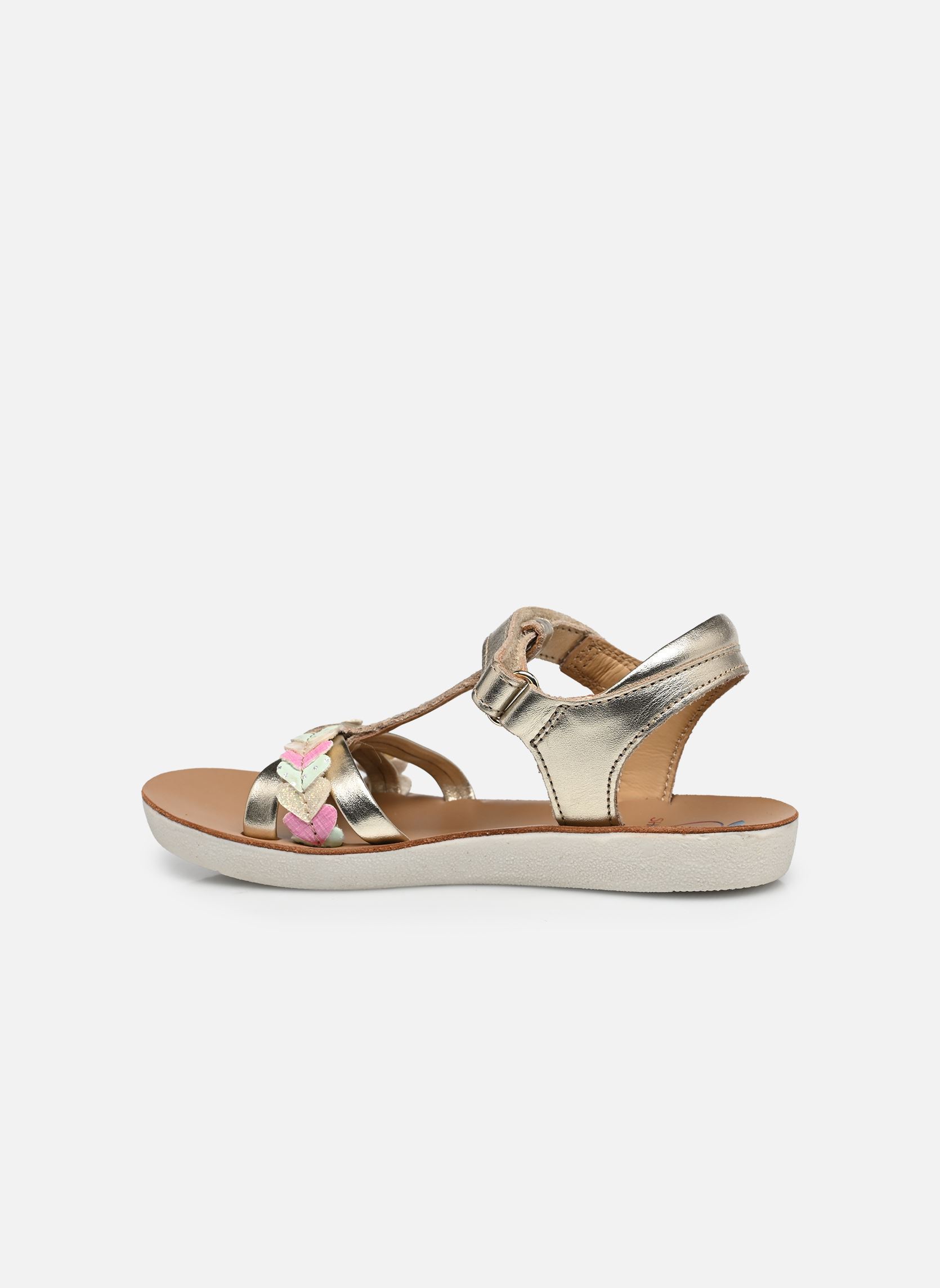 Sandalen Goa Tresse Love mädchen silber Shoo Pom Sandalen Goa Tresse Love mädchen silber PLATINE-MULTI