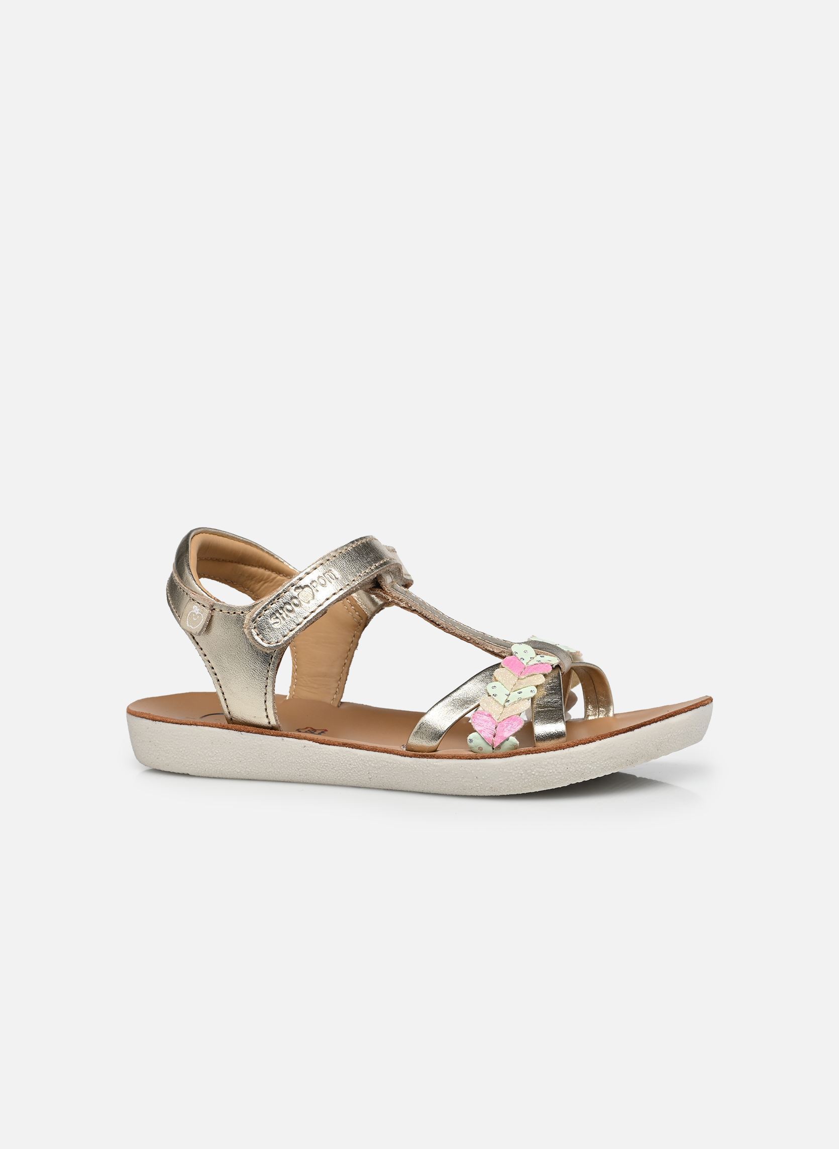 Sandalen Goa Tresse Love mädchen silber Shoo Pom Sandalen Goa Tresse Love mädchen silber PLATINE-MULTI