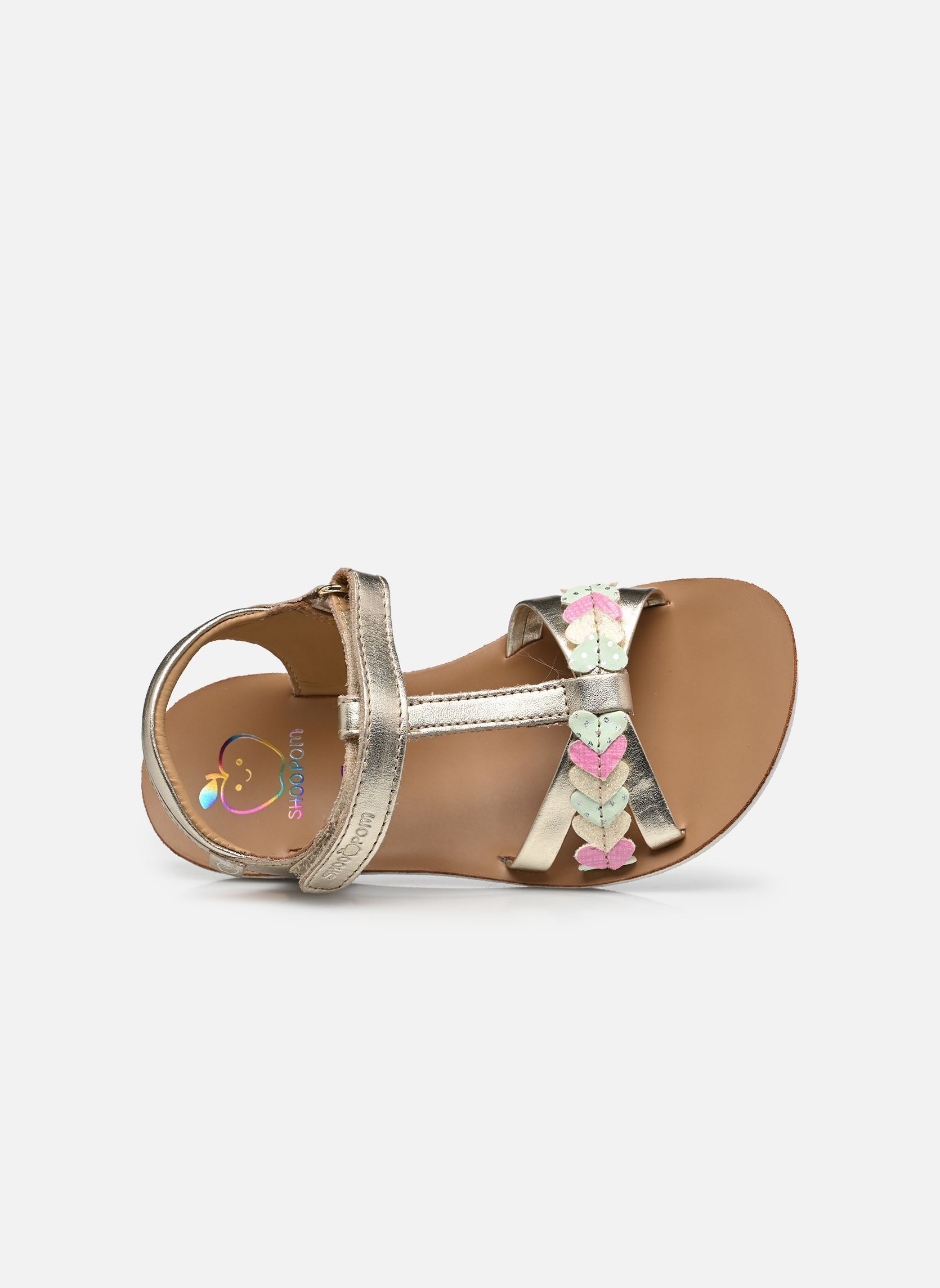 Sandalen Goa Tresse Love mädchen silber Shoo Pom Sandalen Goa Tresse Love mädchen silber PLATINE-MULTI