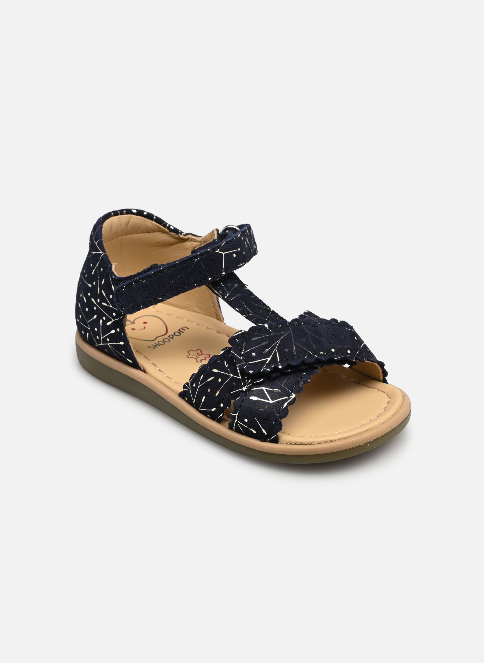 Sandales Tity Cross fille bleu Shoo Pom Sandales Tity Cross fille bleu NAVY-PLATINE