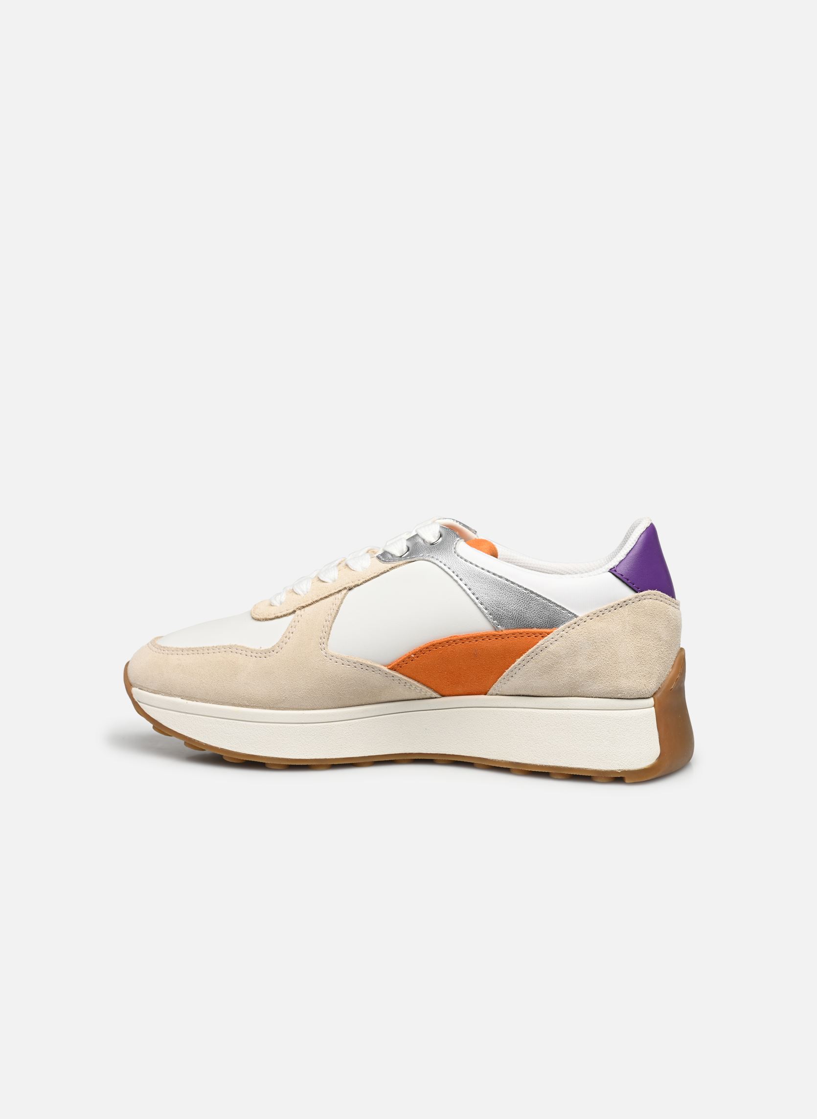 Knöchelhohe Sneaker D AMABEL A damen mehrfarbig Geox Knöchelhohe Sneaker D AMABEL A damen mehrfarbig OFF WHITE/ORANGE