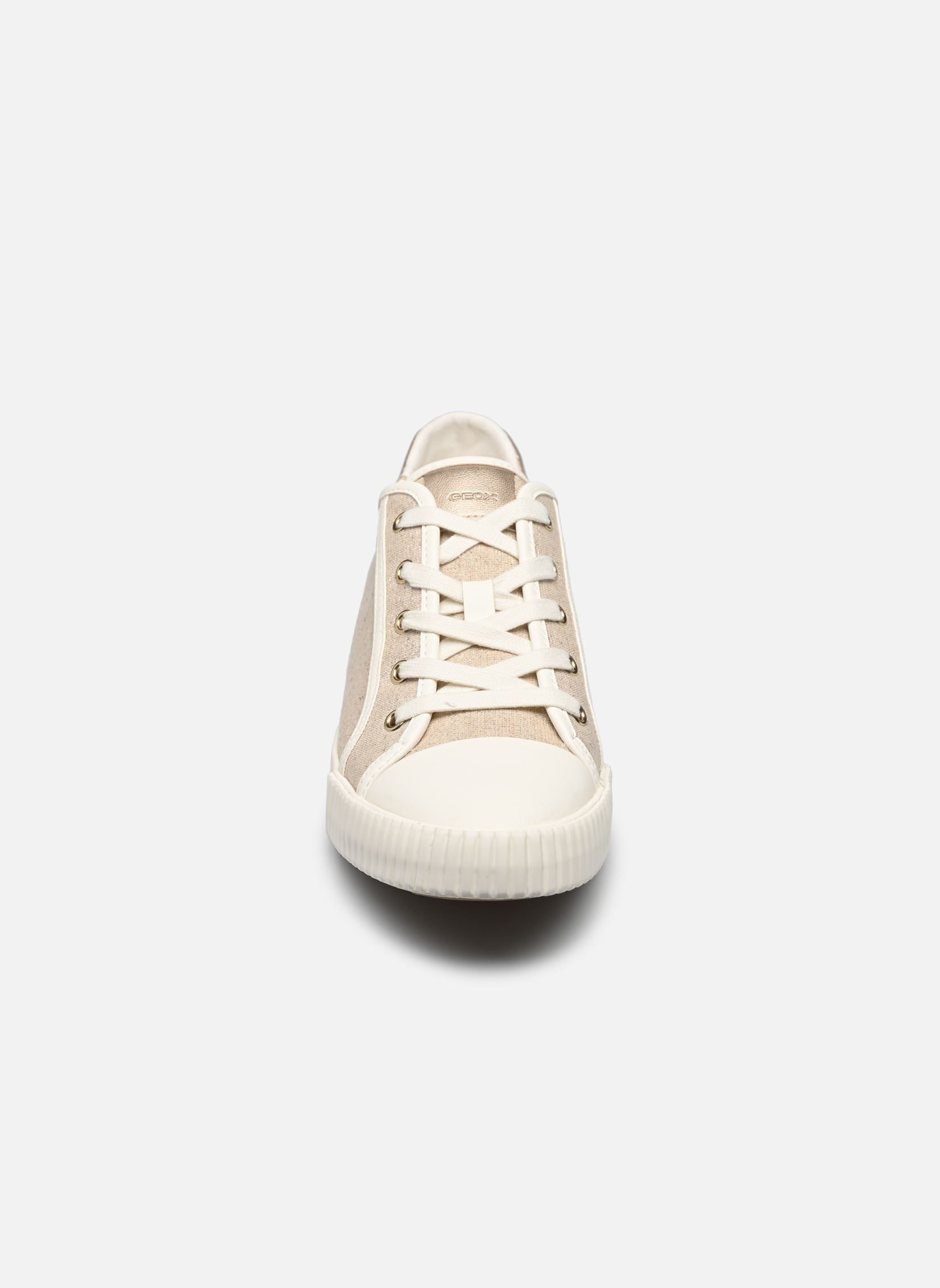 Niedrige Sneaker D BLOMIEE E damen beige Geox Niedrige Sneaker D BLOMIEE E damen beige LT TAUPE/OPTIC WHITE