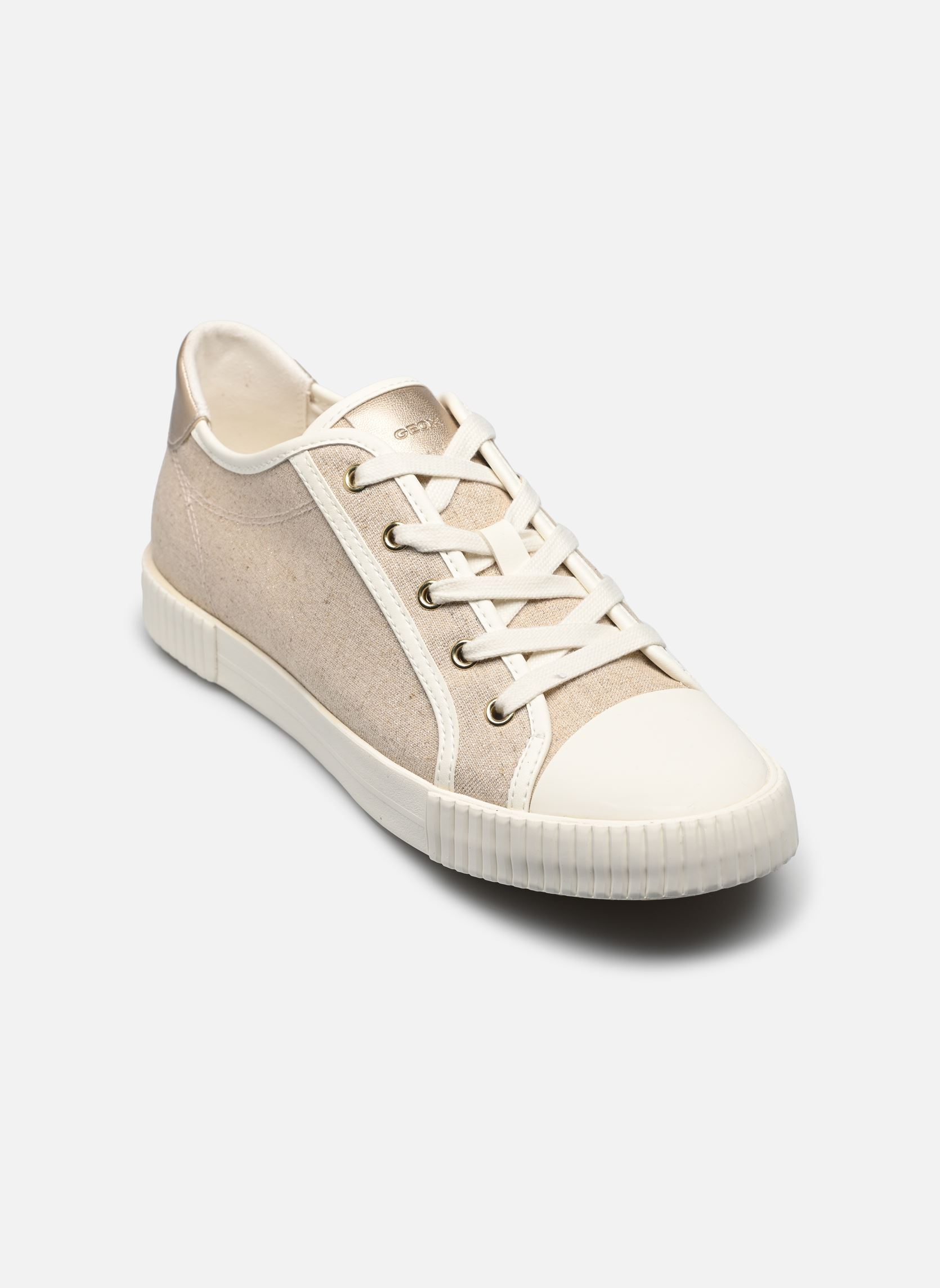 Niedrige Sneaker D BLOMIEE E damen beige Geox Niedrige Sneaker D BLOMIEE E damen beige LT TAUPE/OPTIC WHITE