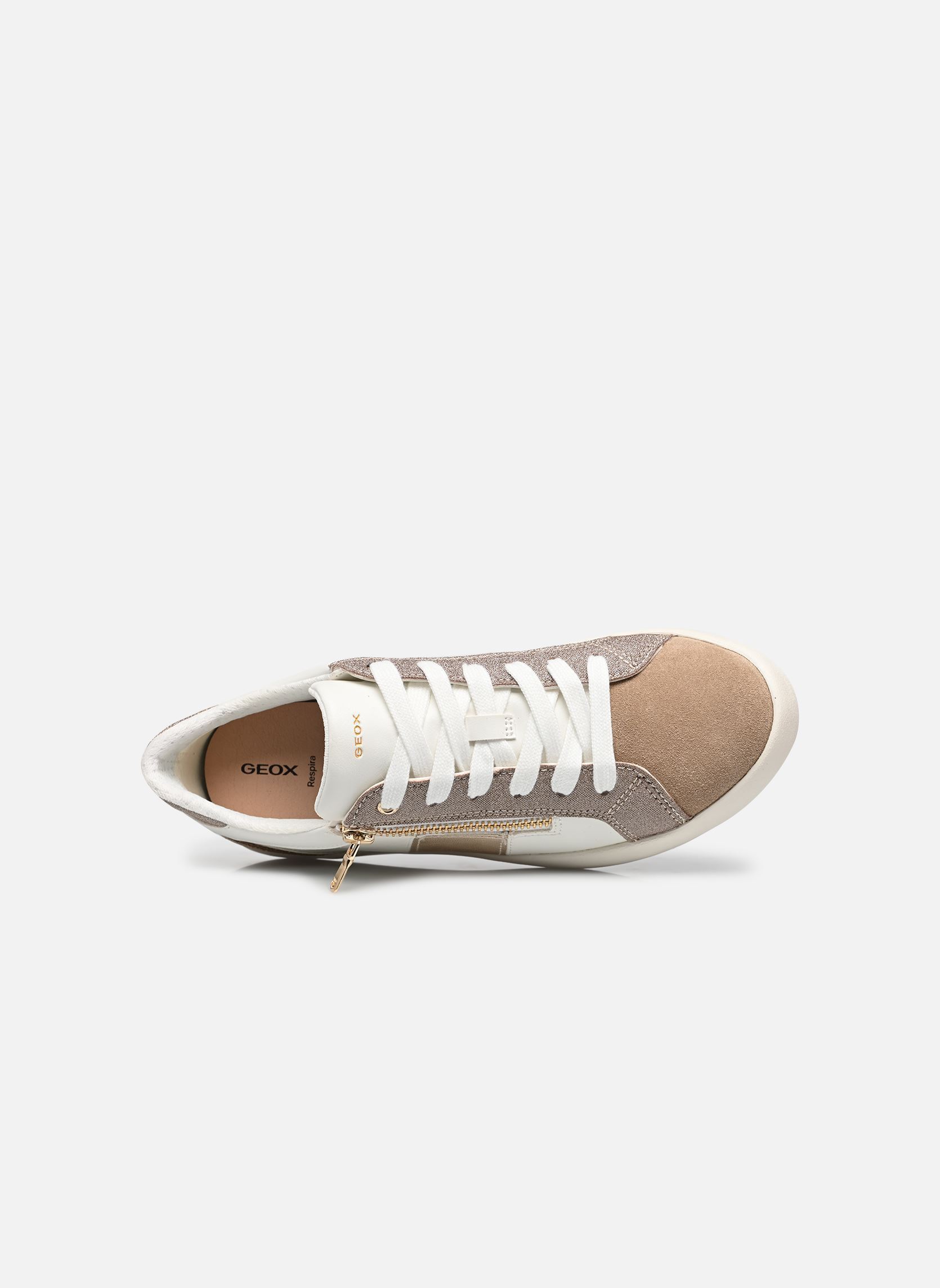 Niedrige Sneaker D BLOMIEE E damen weiß Geox Niedrige Sneaker D BLOMIEE E damen weiß WHITE/CREAM