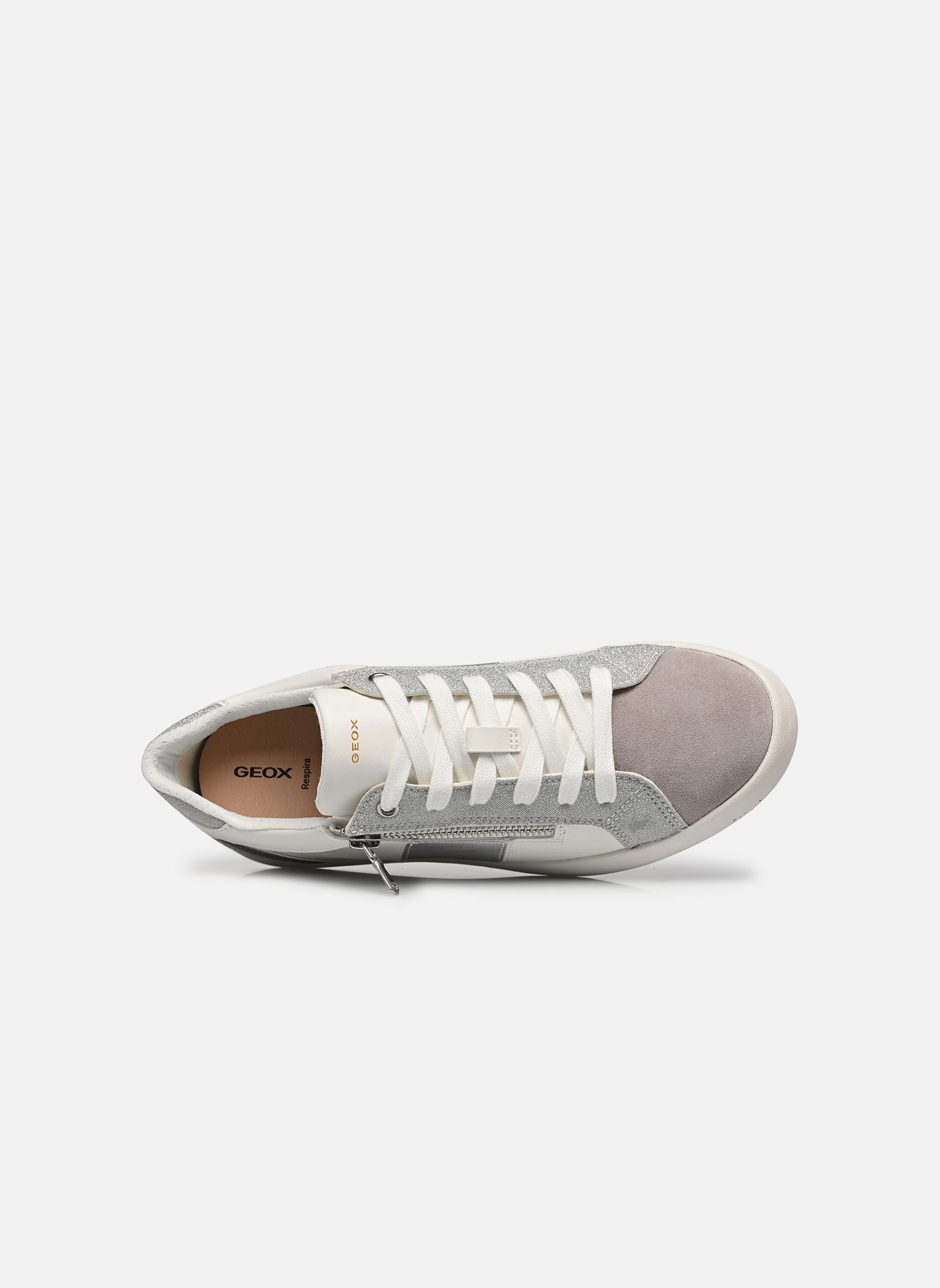 Niedrige Sneaker D BLOMIEE E damen weiß Geox Niedrige Sneaker D BLOMIEE E damen weiß WHITE/ROCK
