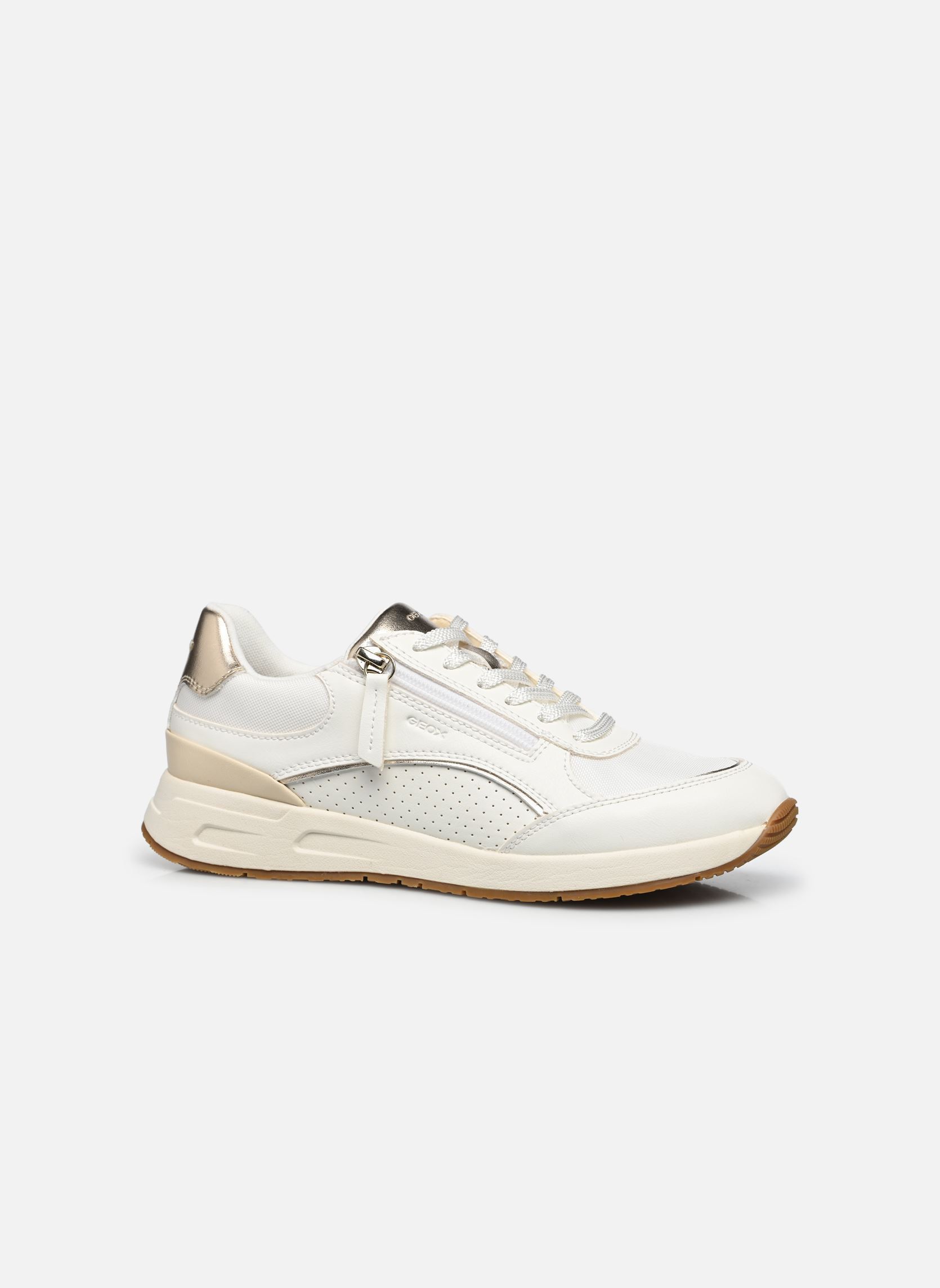 Niedrige Sneaker D BULMYA B damen weiß Geox Niedrige Sneaker D BULMYA B damen weiß WHITE/LT GOLD