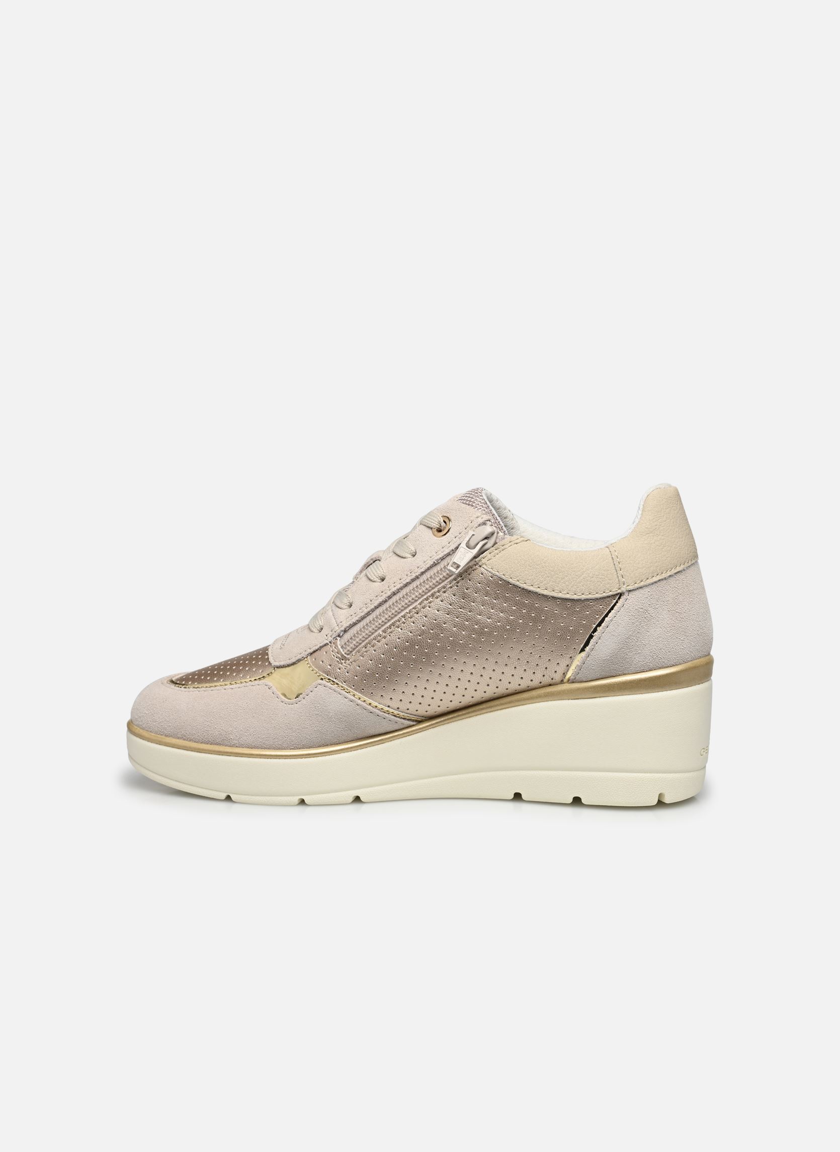 Geox D ILDE sneakers voor dames, beige, 42 EU, beige, 42 EU