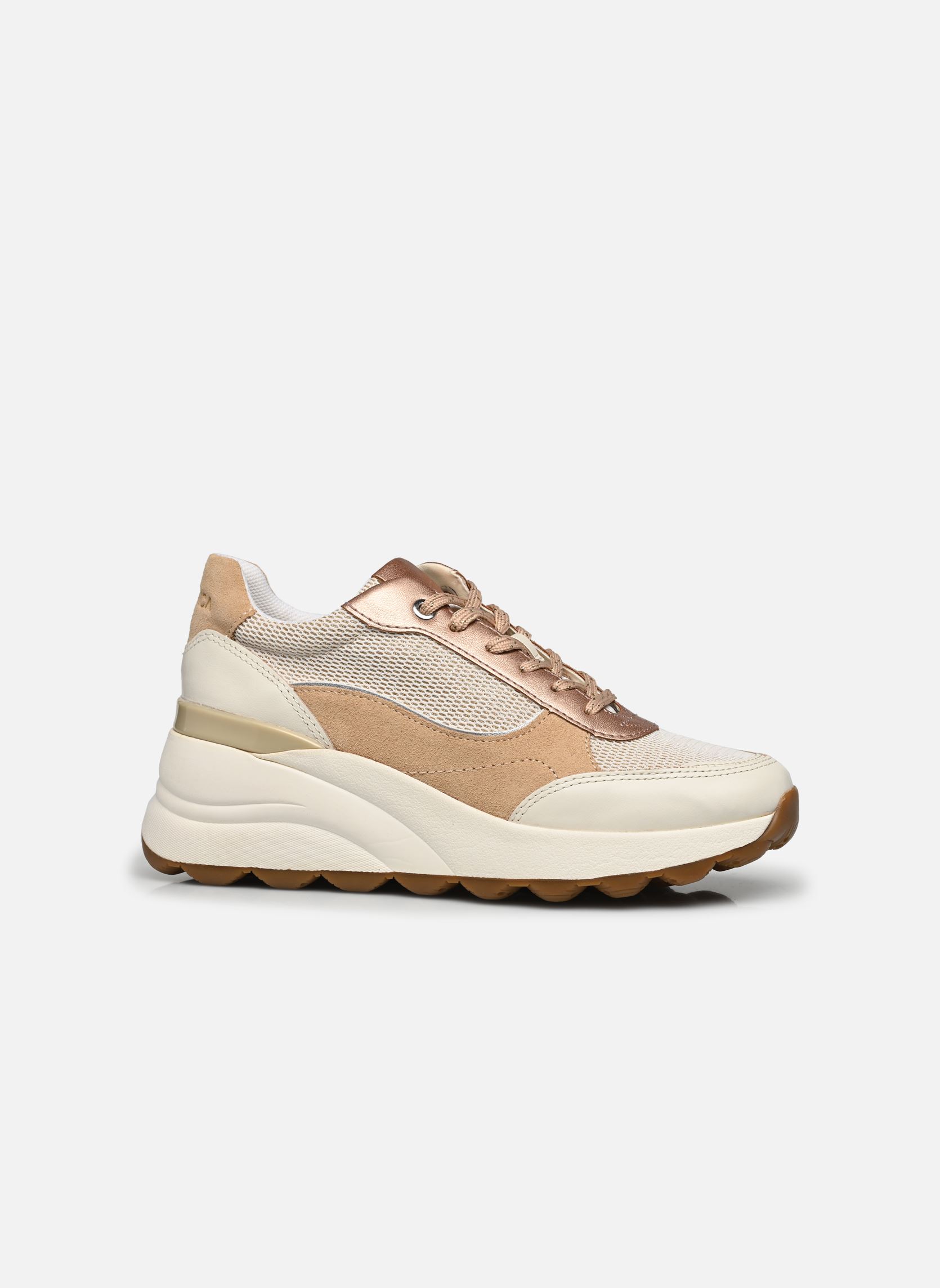 Niedrige Sneaker D SPHERICA EC13 A damen mehrfarbig Geox Niedrige Sneaker D SPHERICA EC13 A damen mehrfarbig OFF WHITE/DESERT