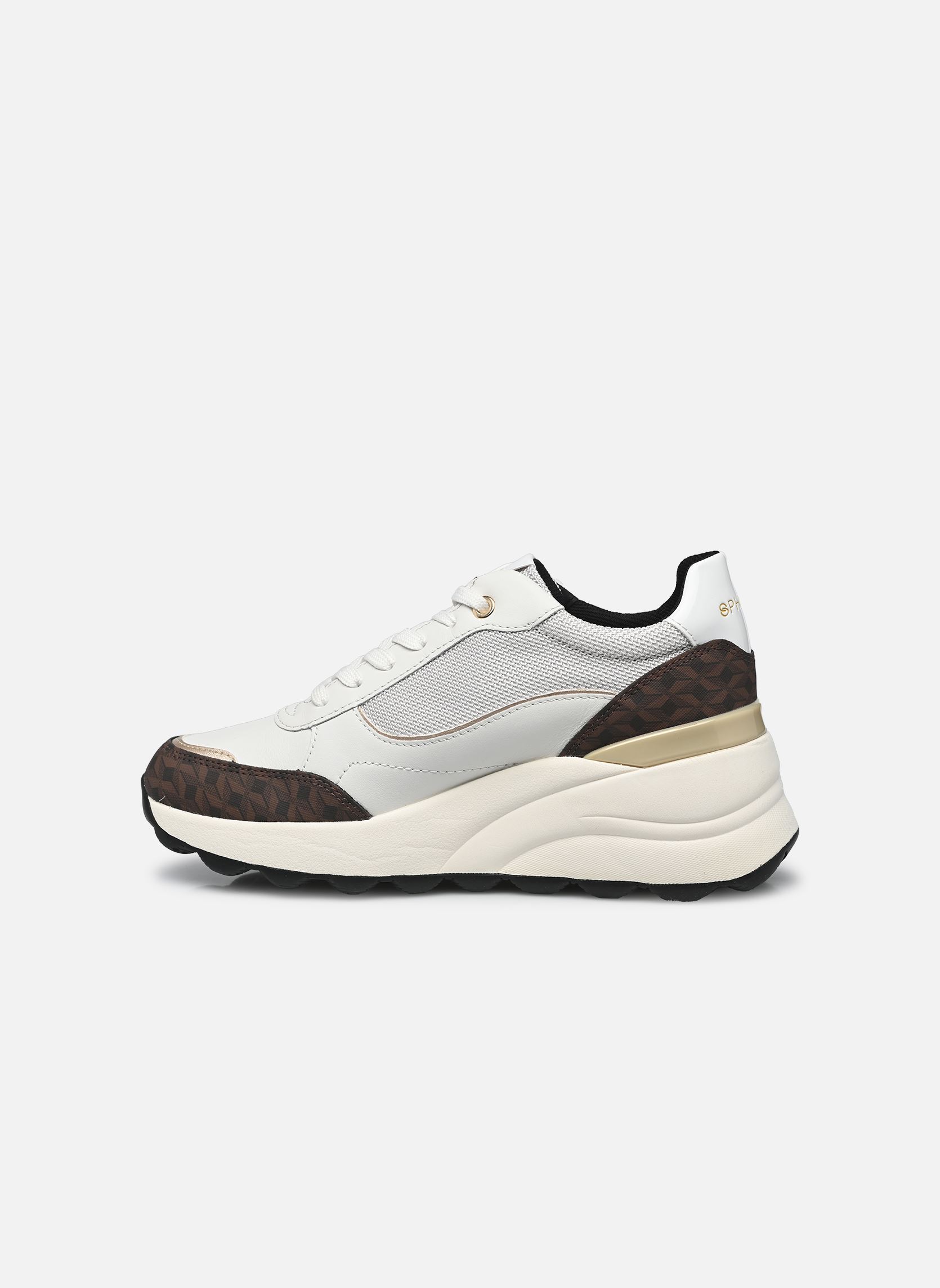 Baskets basses D SPHERICA EC13 A femme blanc Geox Baskets basses D SPHERICA EC13 A femme blanc BLANC / BLANC CASSÉ