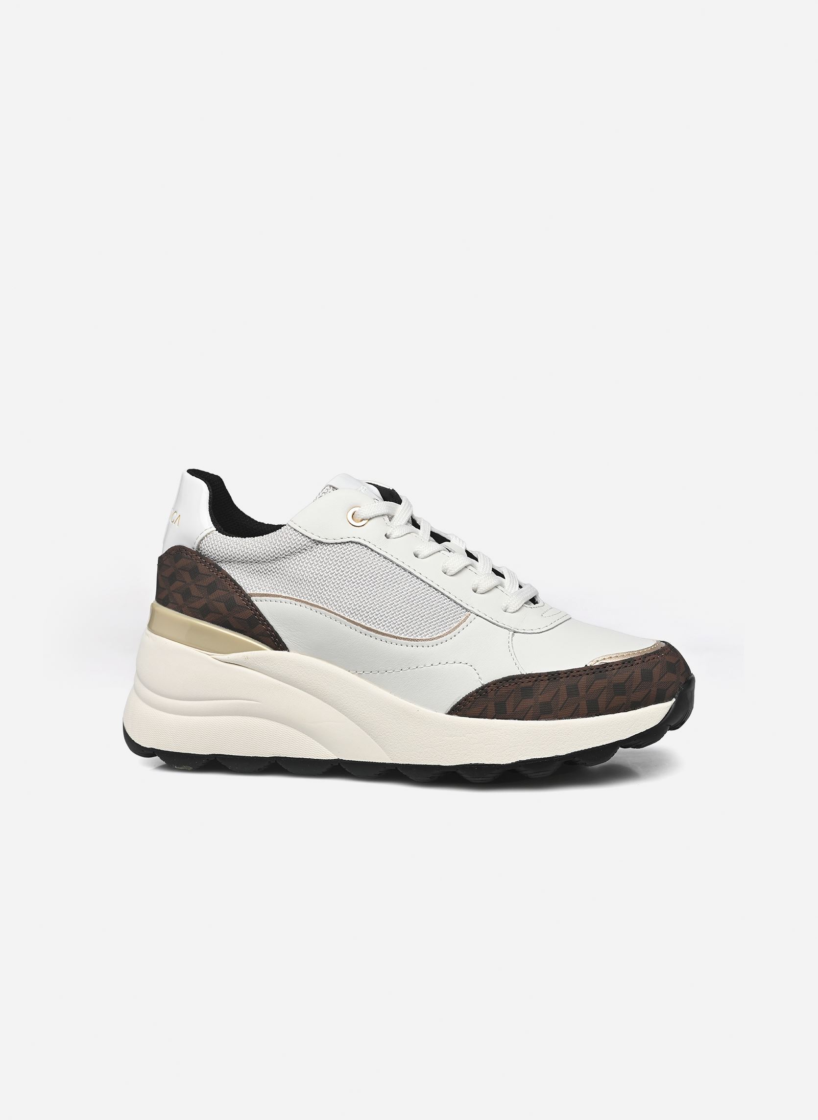 Baskets basses D SPHERICA EC13 A femme blanc Geox Baskets basses D SPHERICA EC13 A femme blanc BLANC / BLANC CASSÉ