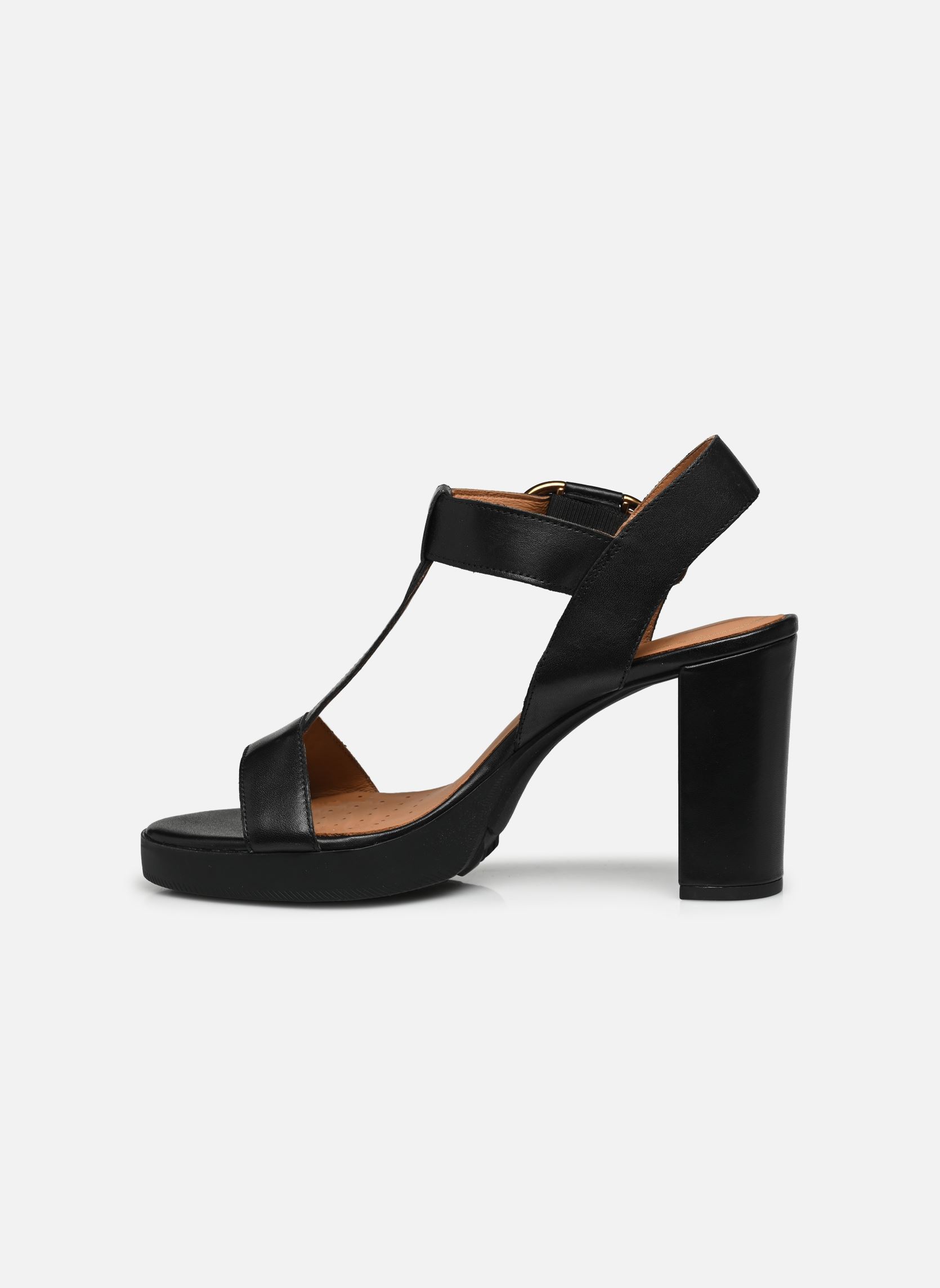 Sandalen met sleehak en plateau D WALK PLEASURE 85S D45B6 dames zwart Geox Sandalen met sleehak en plateau D WALK PLEASURE 85S D45B6 dames zwart Noir