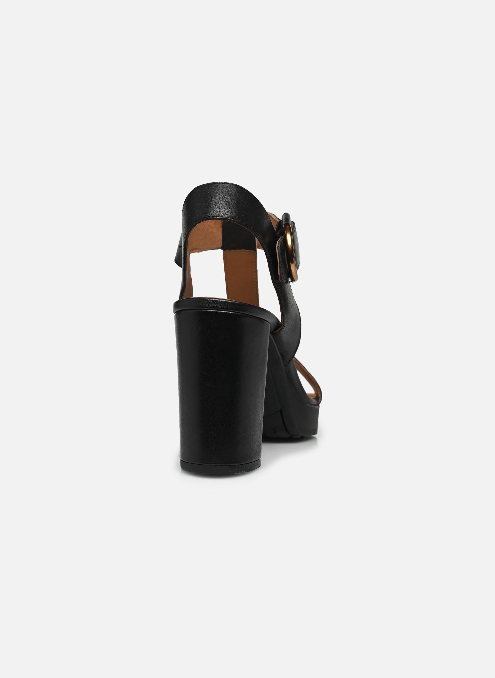 Sandalen met sleehak en plateau D WALK PLEASURE 85S D45B6 dames zwart Geox Sandalen met sleehak en plateau D WALK PLEASURE 85S D45B6 dames zwart Noir