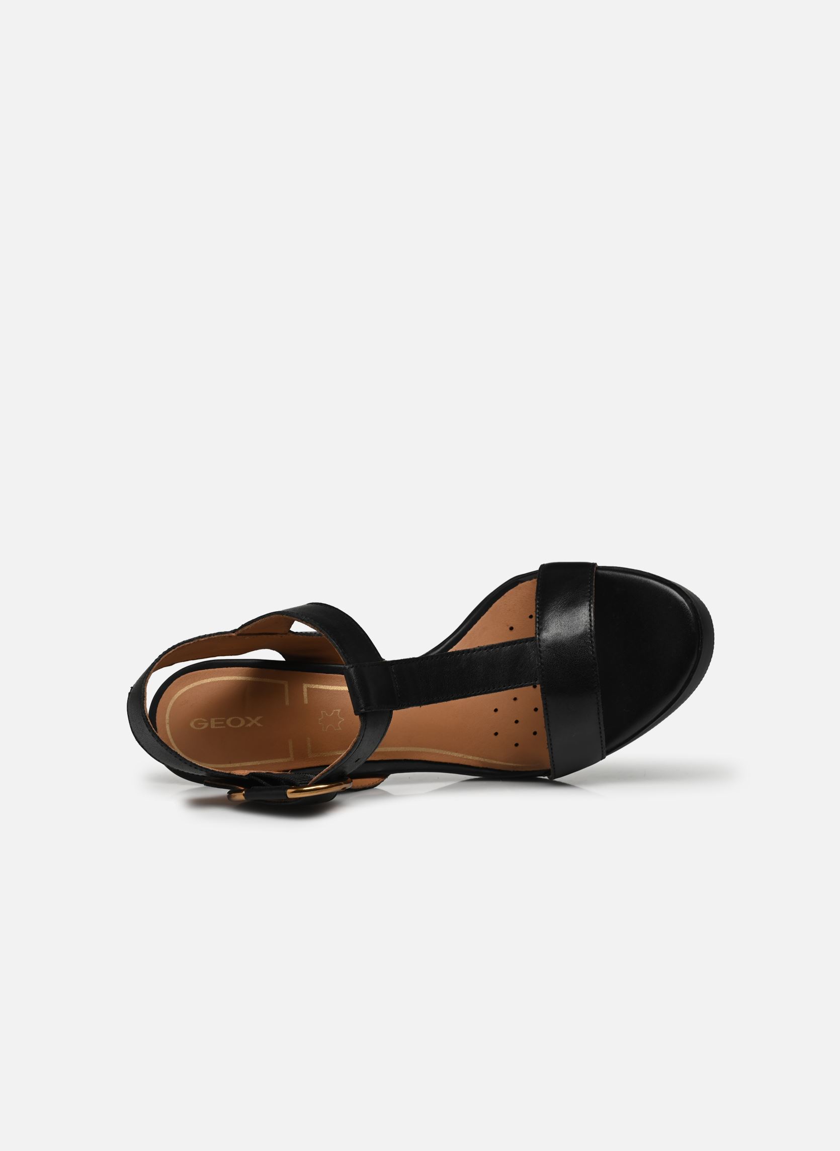 Sandalen met sleehak en plateau D WALK PLEASURE 85S D45B6 dames zwart Geox Sandalen met sleehak en plateau D WALK PLEASURE 85S D45B6 dames zwart Noir