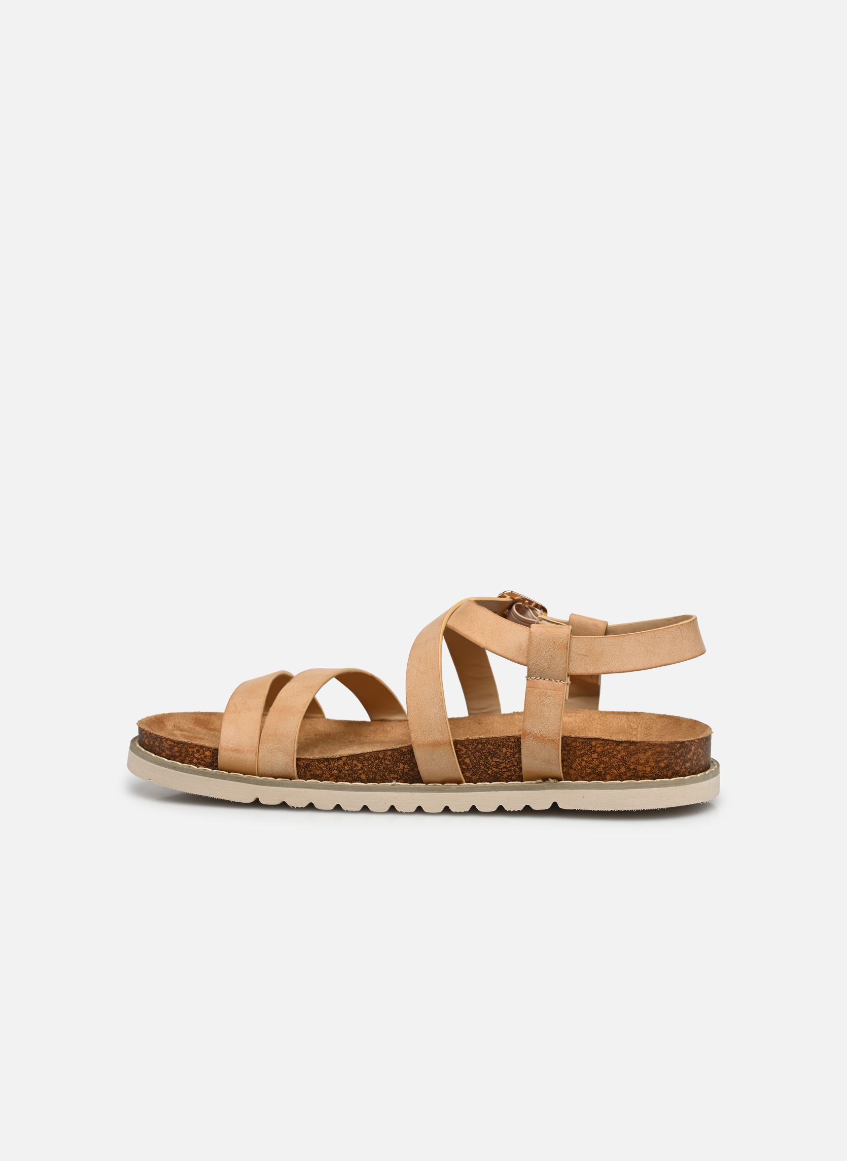 Flache Sandalen Sandales FILOME size + damen beige I Love Shoes Flache Sandalen Sandales FILOME size + damen beige TAN