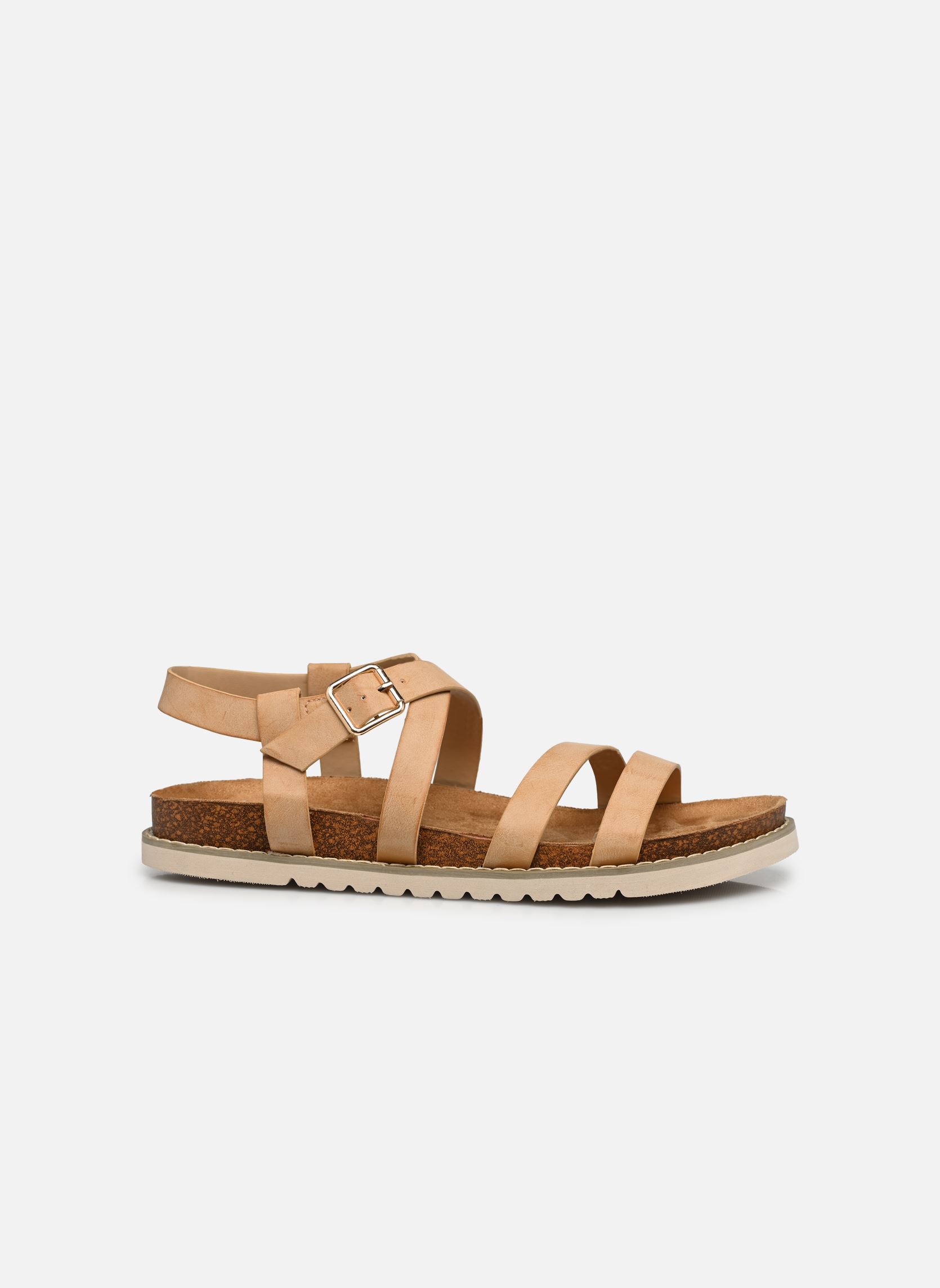 Flache Sandalen Sandales FILOME size + damen beige I Love Shoes Flache Sandalen Sandales FILOME size + damen beige TAN