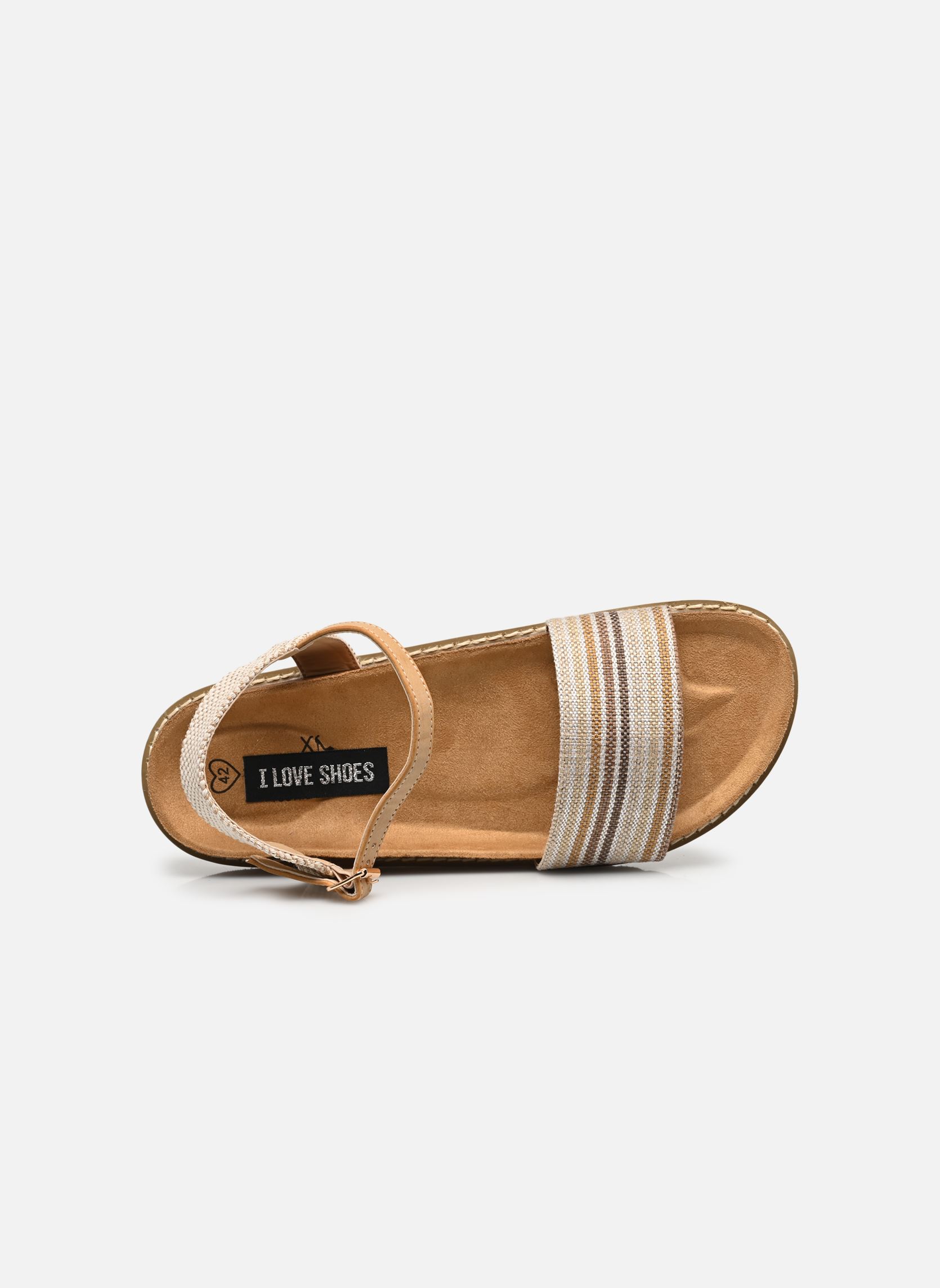 Sandales plates Sandales FILONA size + femme beige I Love Shoes Sandales plates Sandales FILONA size + femme beige SAND