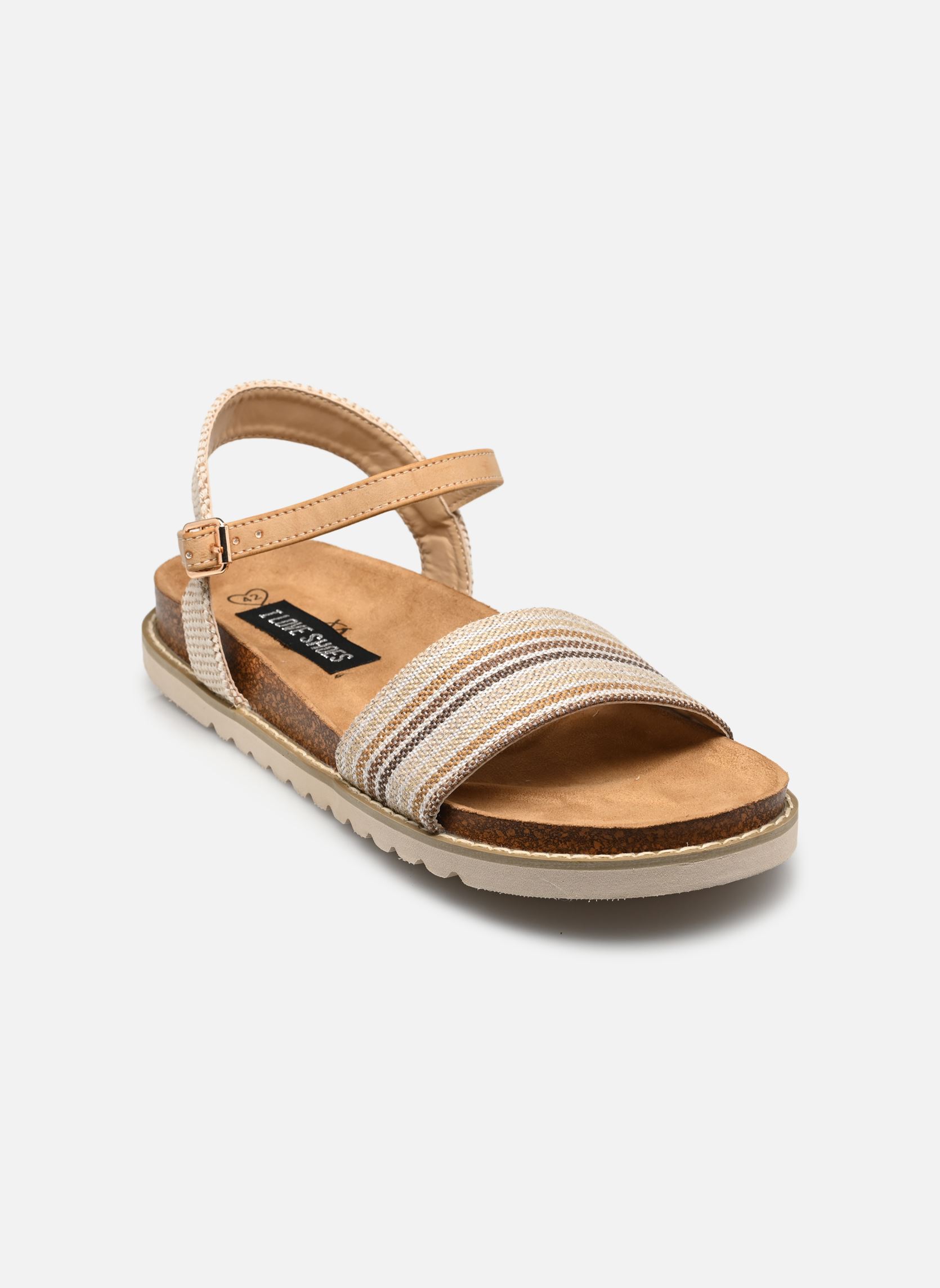 Sandales plates Sandales FILONA size + femme beige I Love Shoes Sandales plates Sandales FILONA size + femme beige SAND