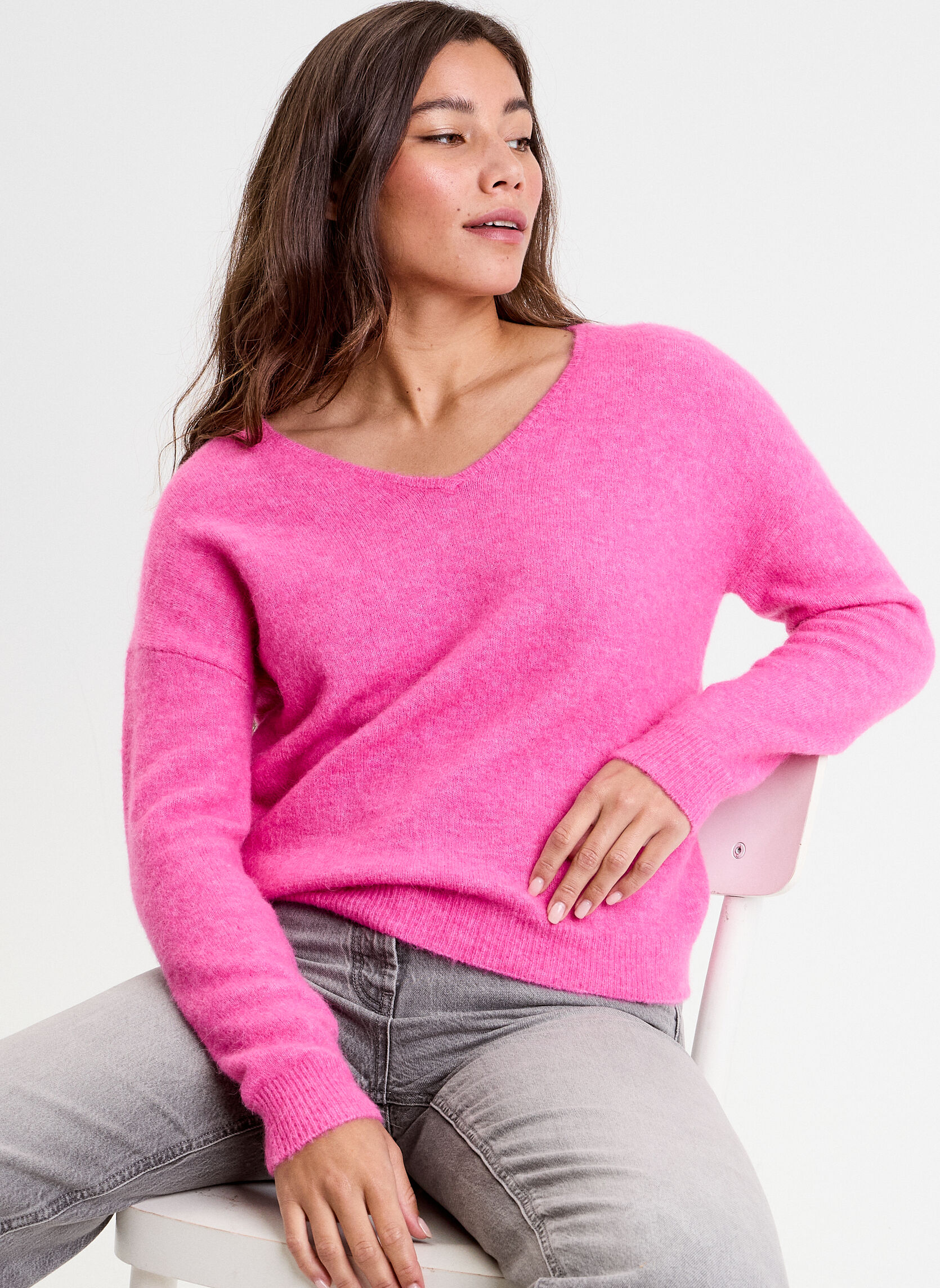 Pulls PULLVLUXE femme rose Cache Cache Pulls PULLVLUXE femme rose Fuchsia