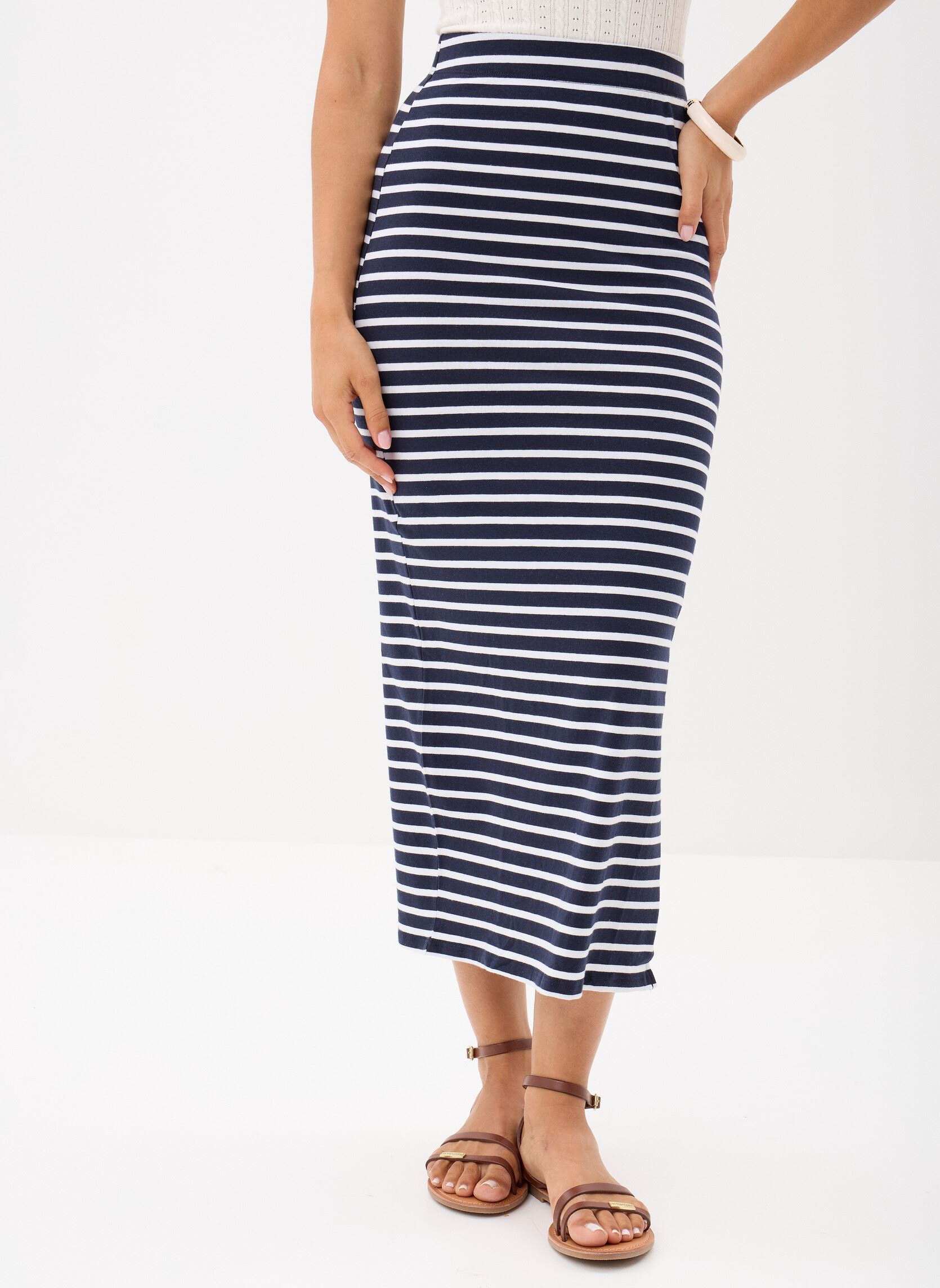 Vêtements Vero Moda Vmmaxi 78 Stripe Skirt Jrs pour Accessoires