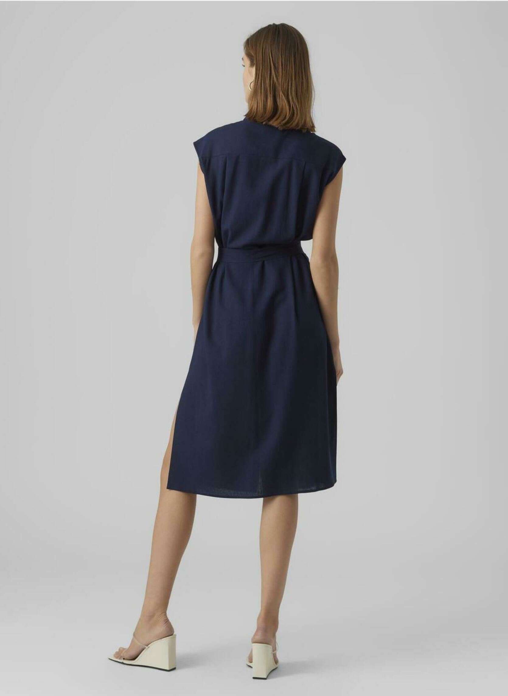 Abiti Vmmymilo Sl Calf Shirt Dress Wvn Ga donna blu Vero Moda Abiti Vmmymilo Sl Calf Shirt Dress Wvn Ga donna blu Navy Blazer