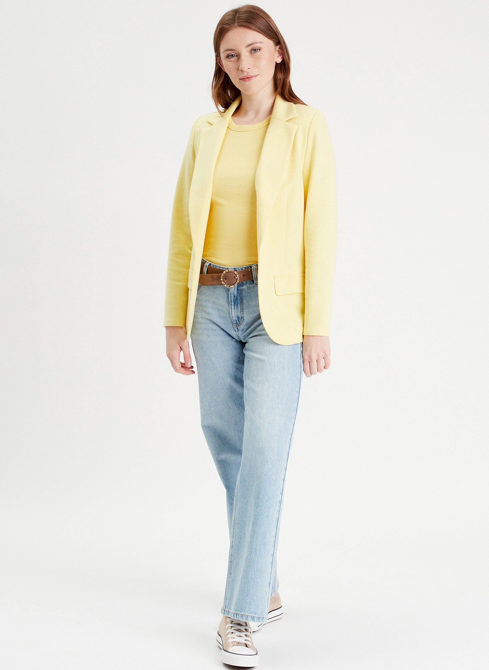 Vestes de costume BLATROUSNIE femme jaune Cache Cache Vestes de costume BLATROUSNIE femme jaune Jaune