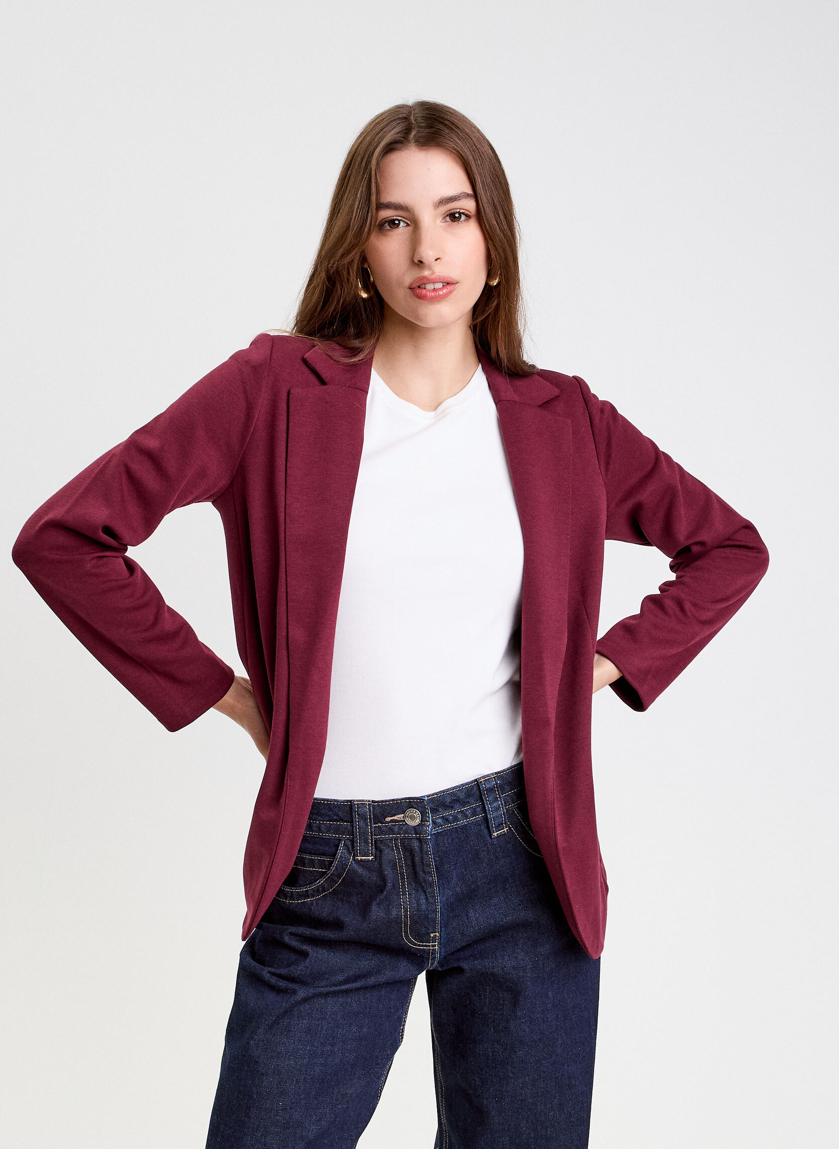 Vestes de costume BLATROUSNIE femme bordeaux Cache Cache Vestes de costume BLATROUSNIE femme bordeaux Bordeaux