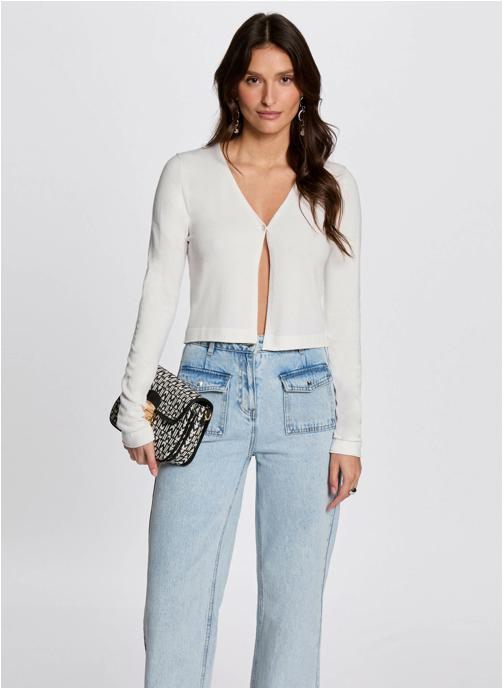 Morgan Gilets 231-MZINA femme blanc