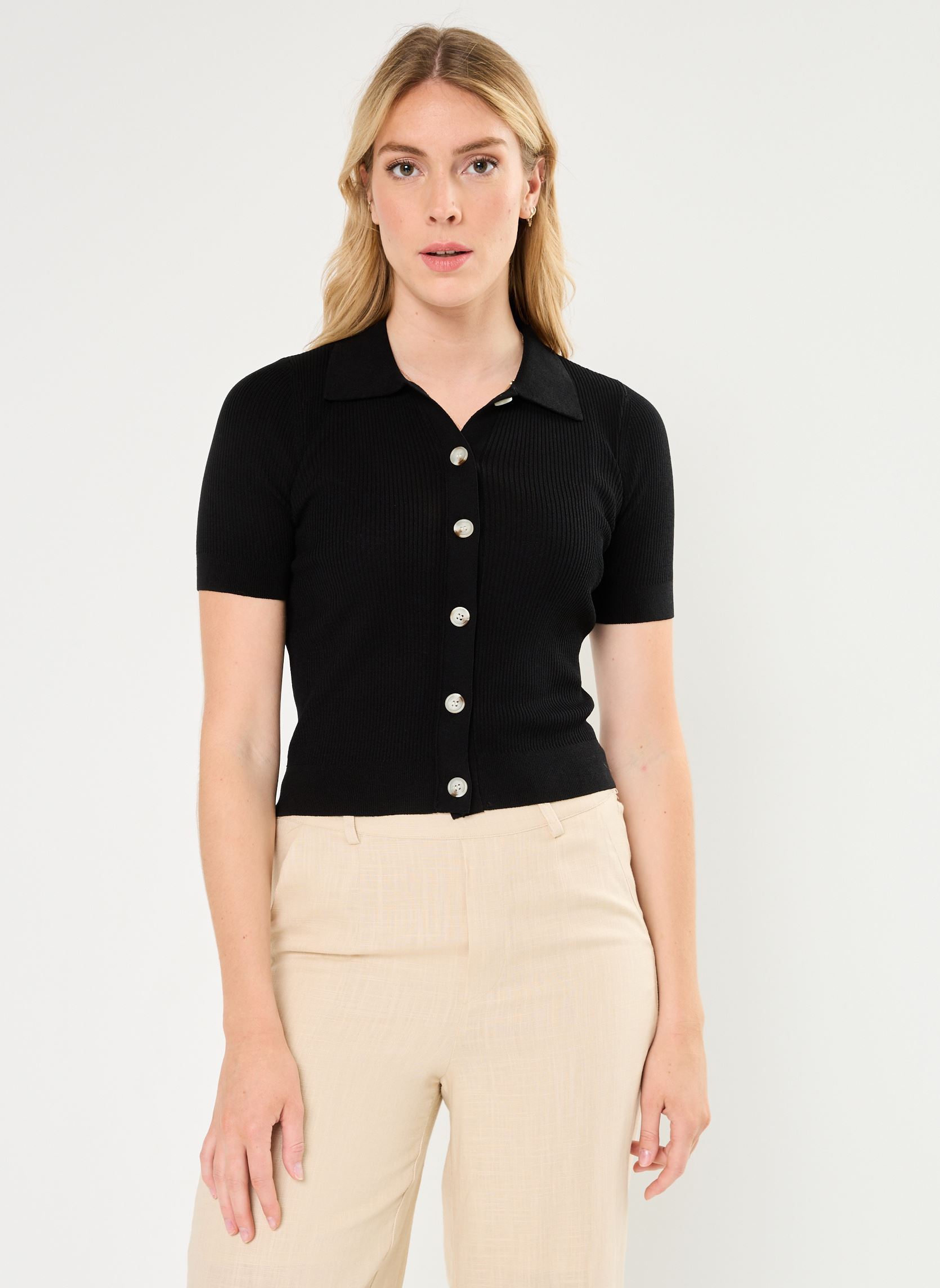 Vêtements Vero Moda Vmkarter Ss Knit Cardigan Vma pour Accessoires