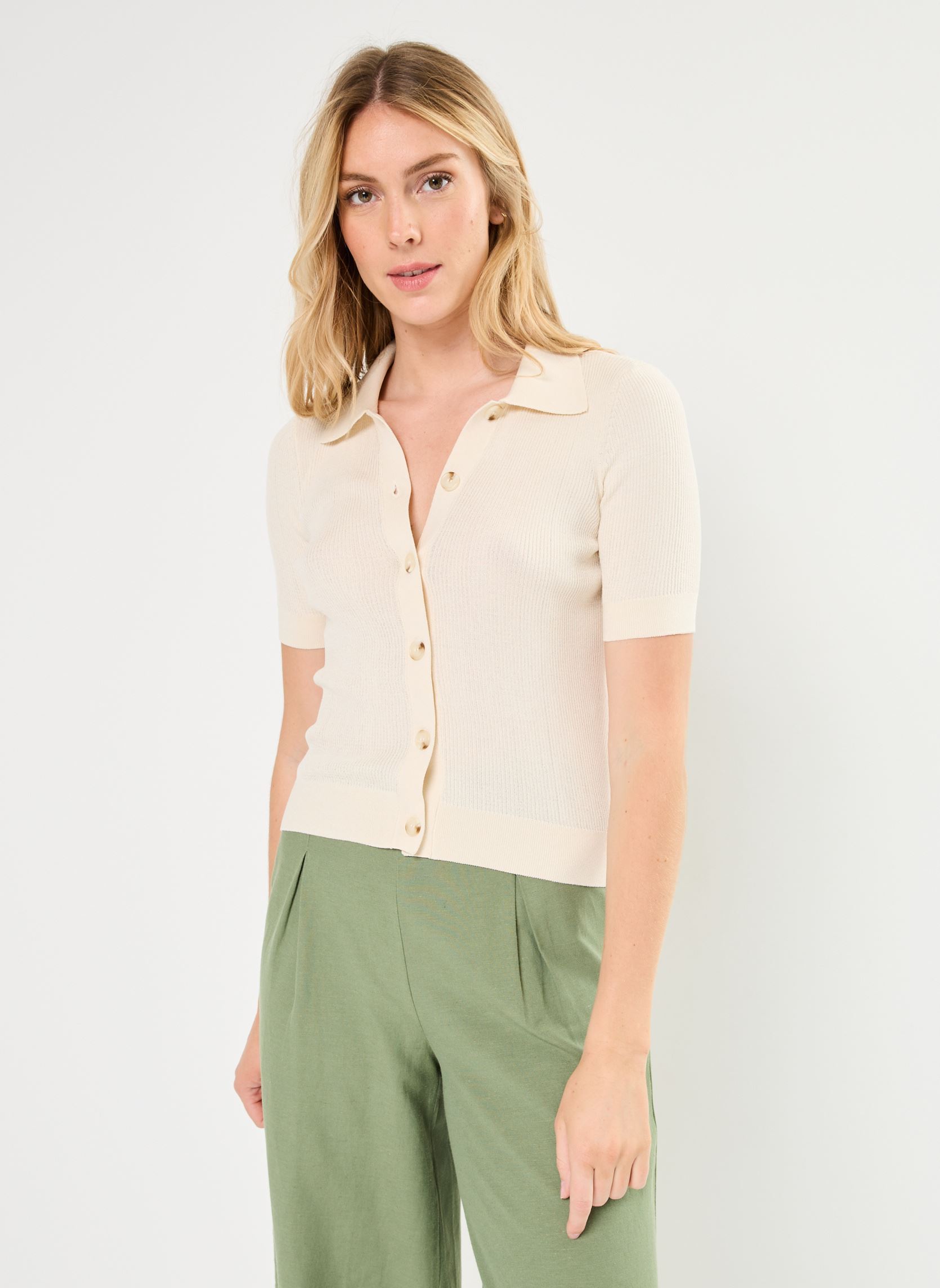 Vêtements Vero Moda Vmkarter Ss Knit Cardigan Vma pour Accessoires - vue 2