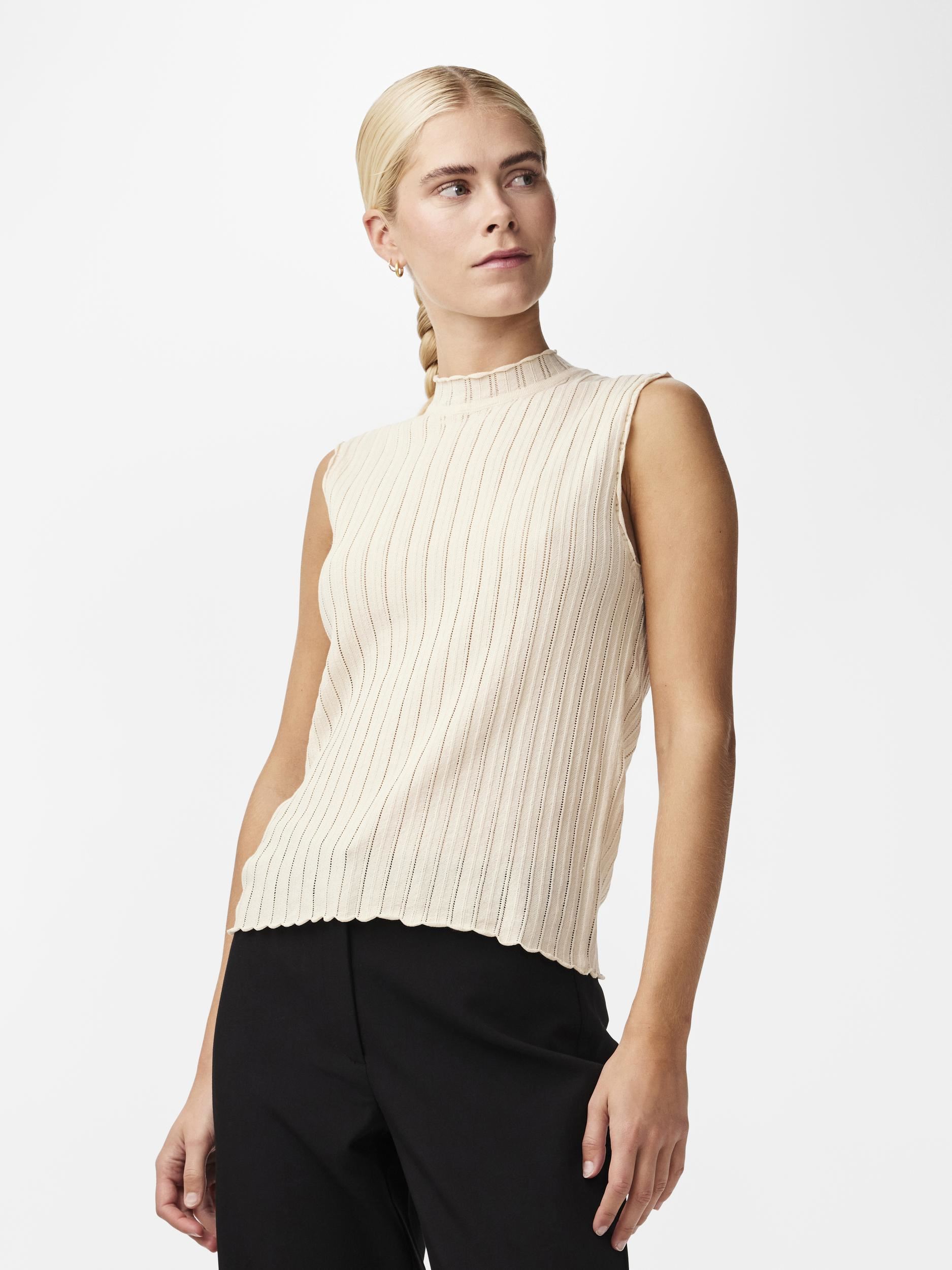 Tops Yasyoda Sl Knit Top S dames beige Y.A.S Tops Yasyoda Sl Knit Top S dames beige BIRCH