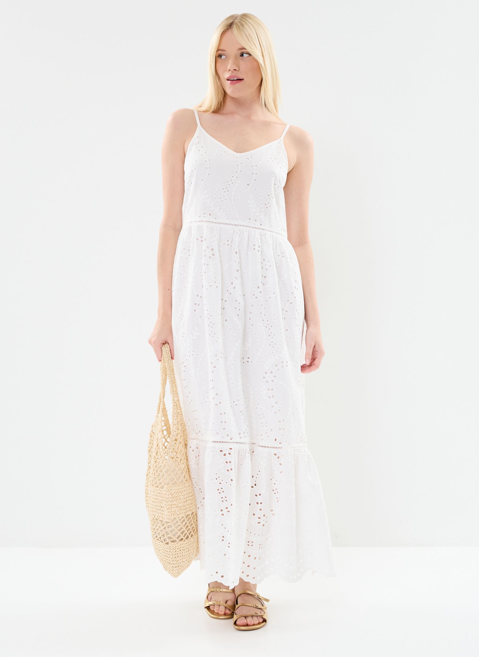 Robes longues Yasluma Strap Long Dress S. Noos femme blanc Y.A.S Robes longues Yasluma Strap Long Dress S. Noos femme blanc STAR WHITE
