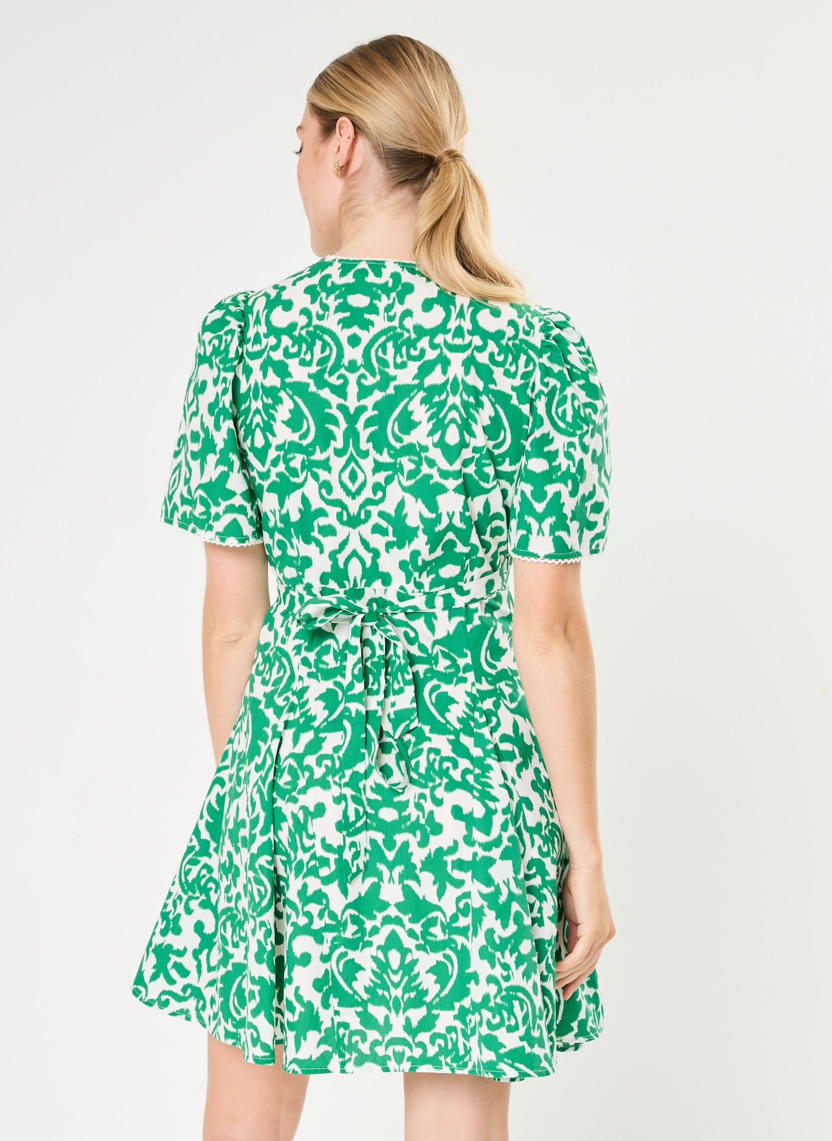 Robes Yasgreena 2/4 Wrap Dress S femme vert Y.A.S Robes Yasgreena 2/4 Wrap Dress S femme vert STAR WHITE