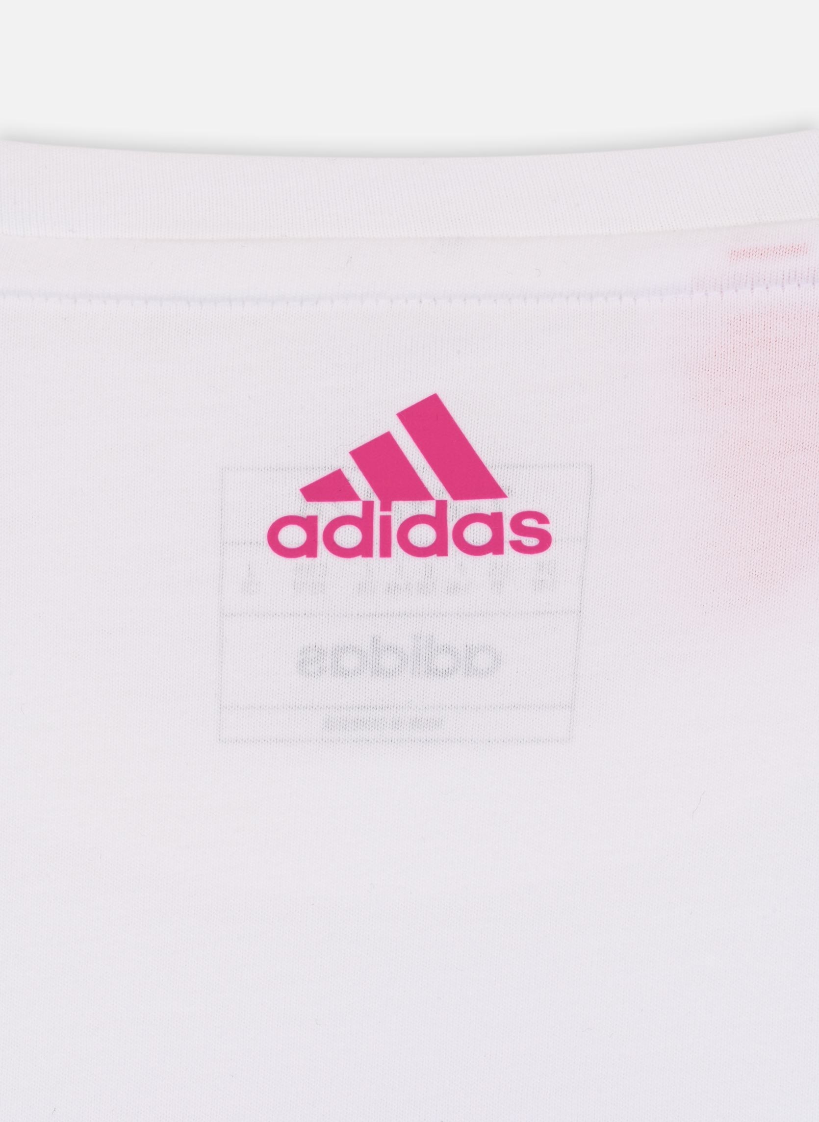 Kurzarm-T-Shirts G LIN T mädchen weiß adidas sportswear Kurzarm-T-Shirts G LIN T mädchen weiß BLANC